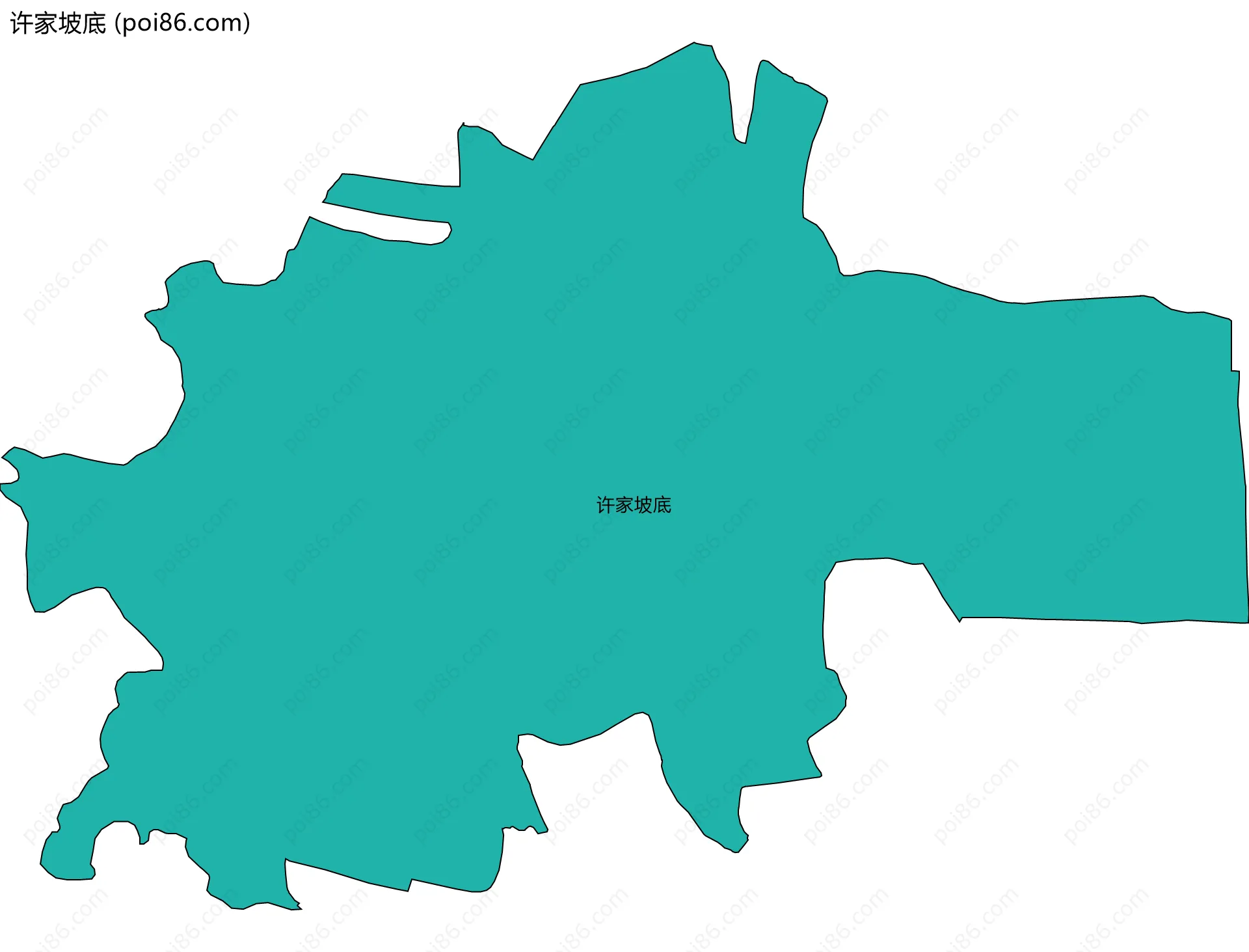 许家坡底边界地图