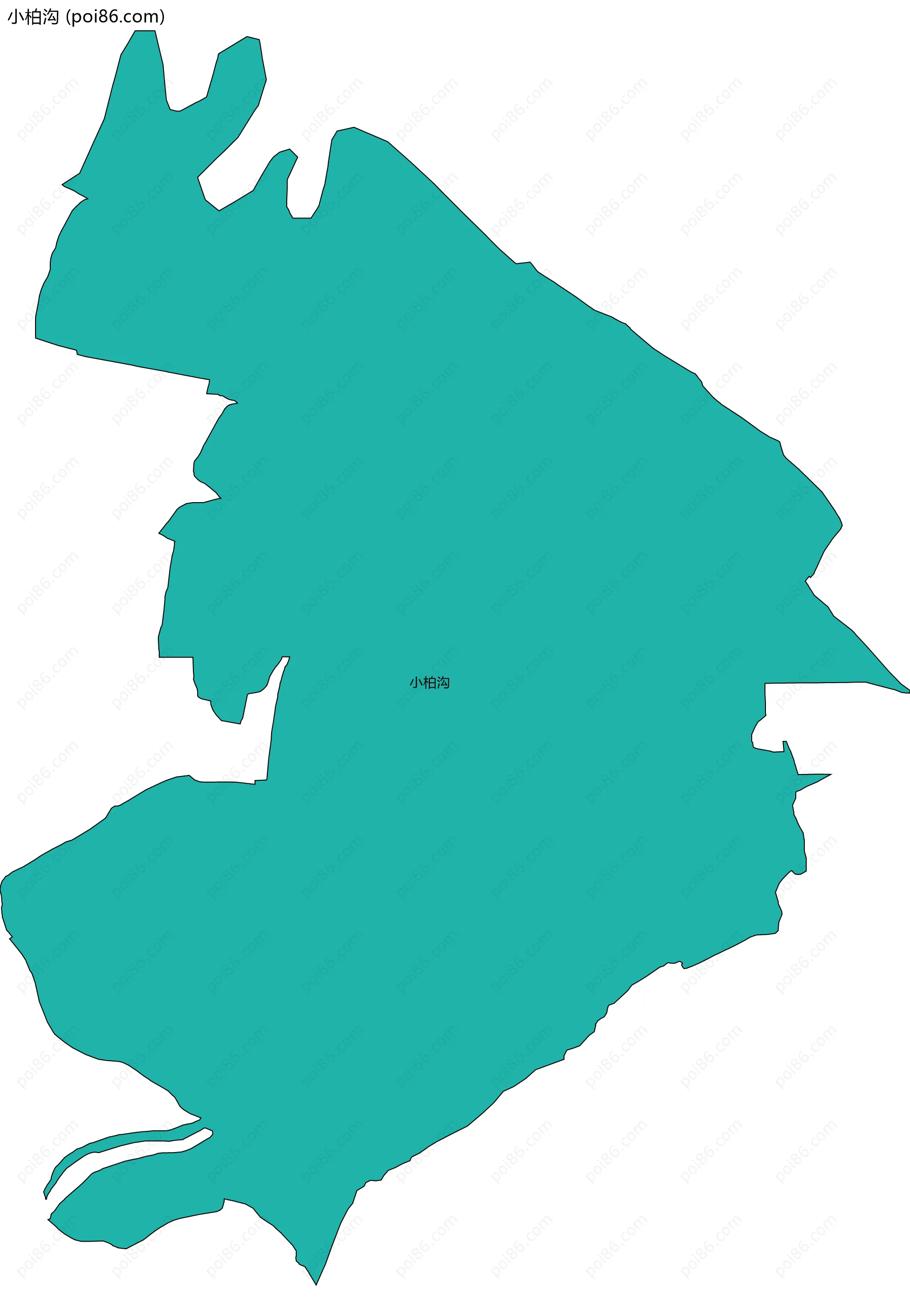 小柏沟边界地图