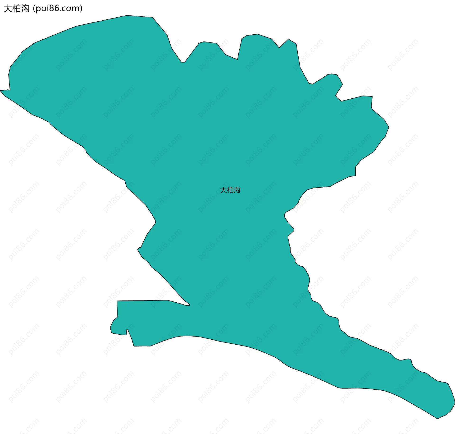 大柏沟边界地图