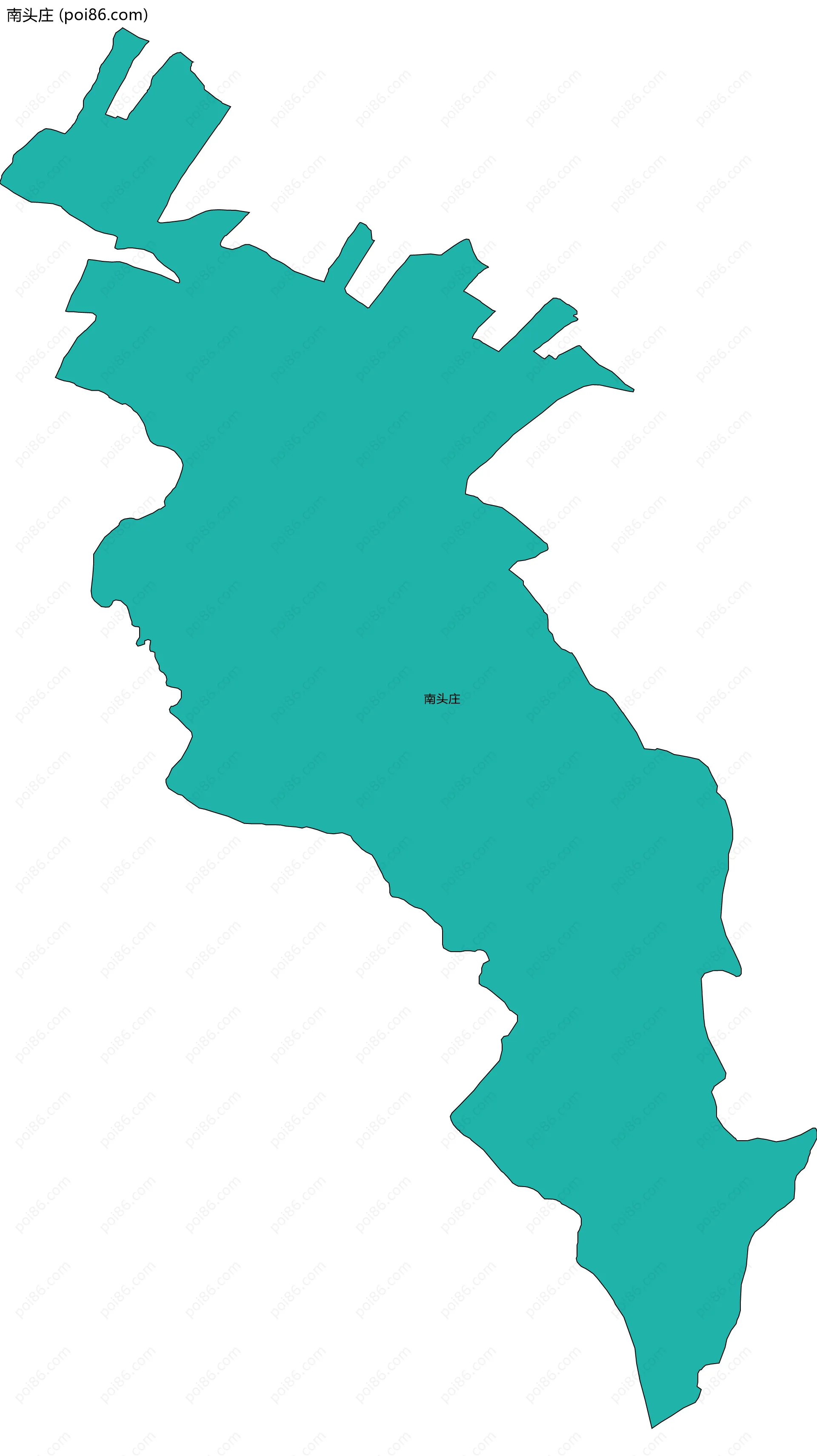 南头庄边界地图