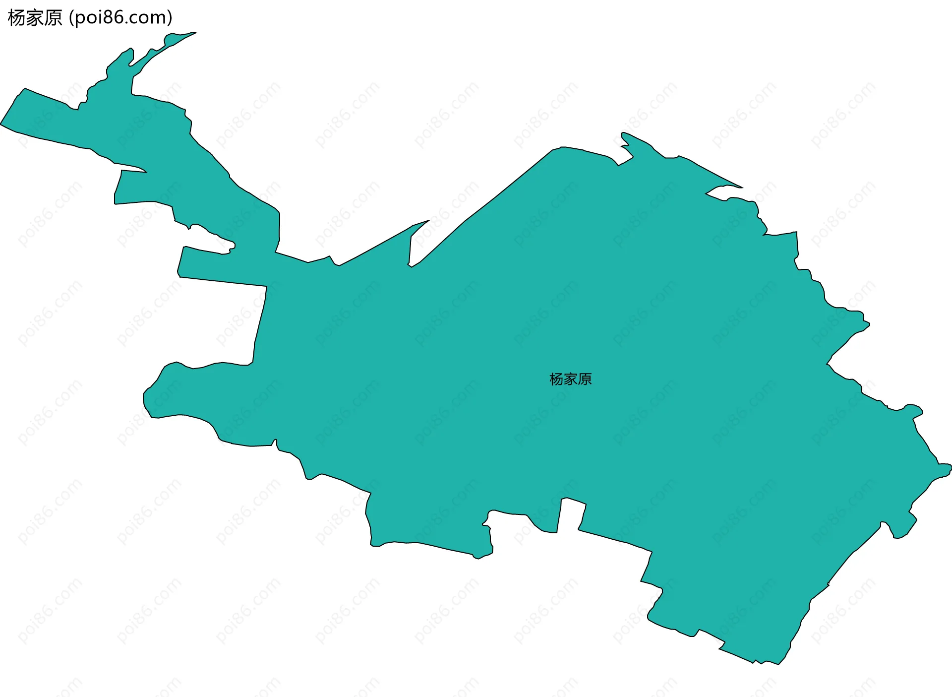 杨家原边界地图