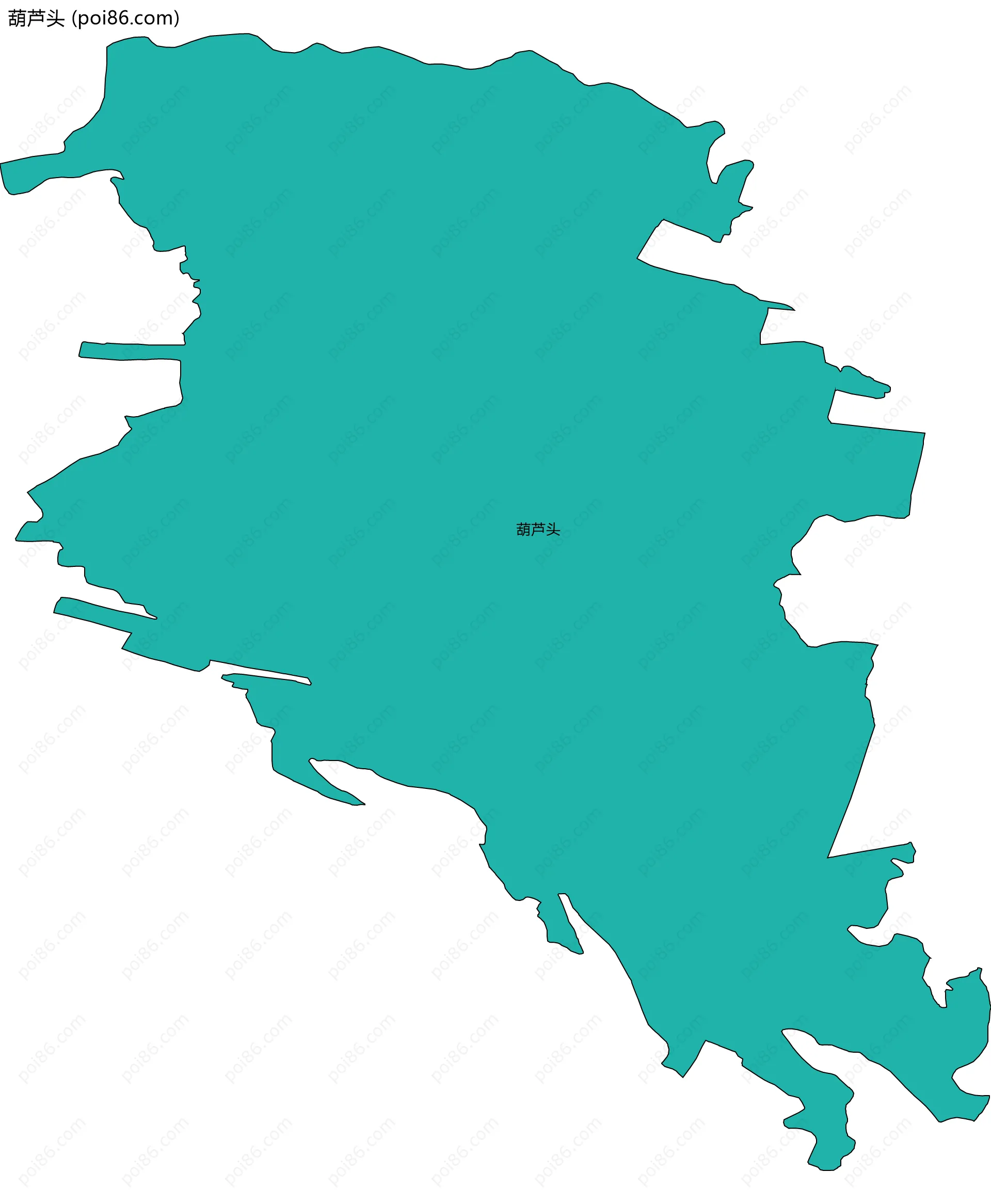 葫芦头边界地图