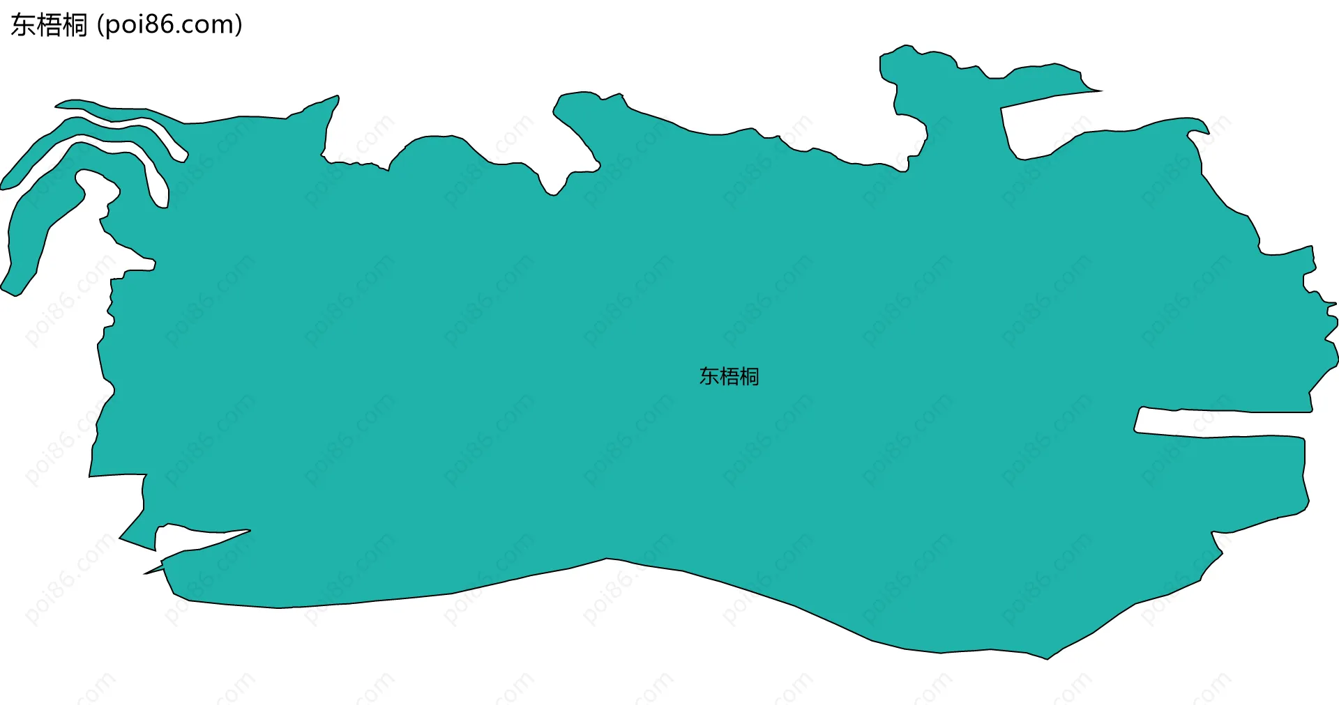 东梧桐边界地图