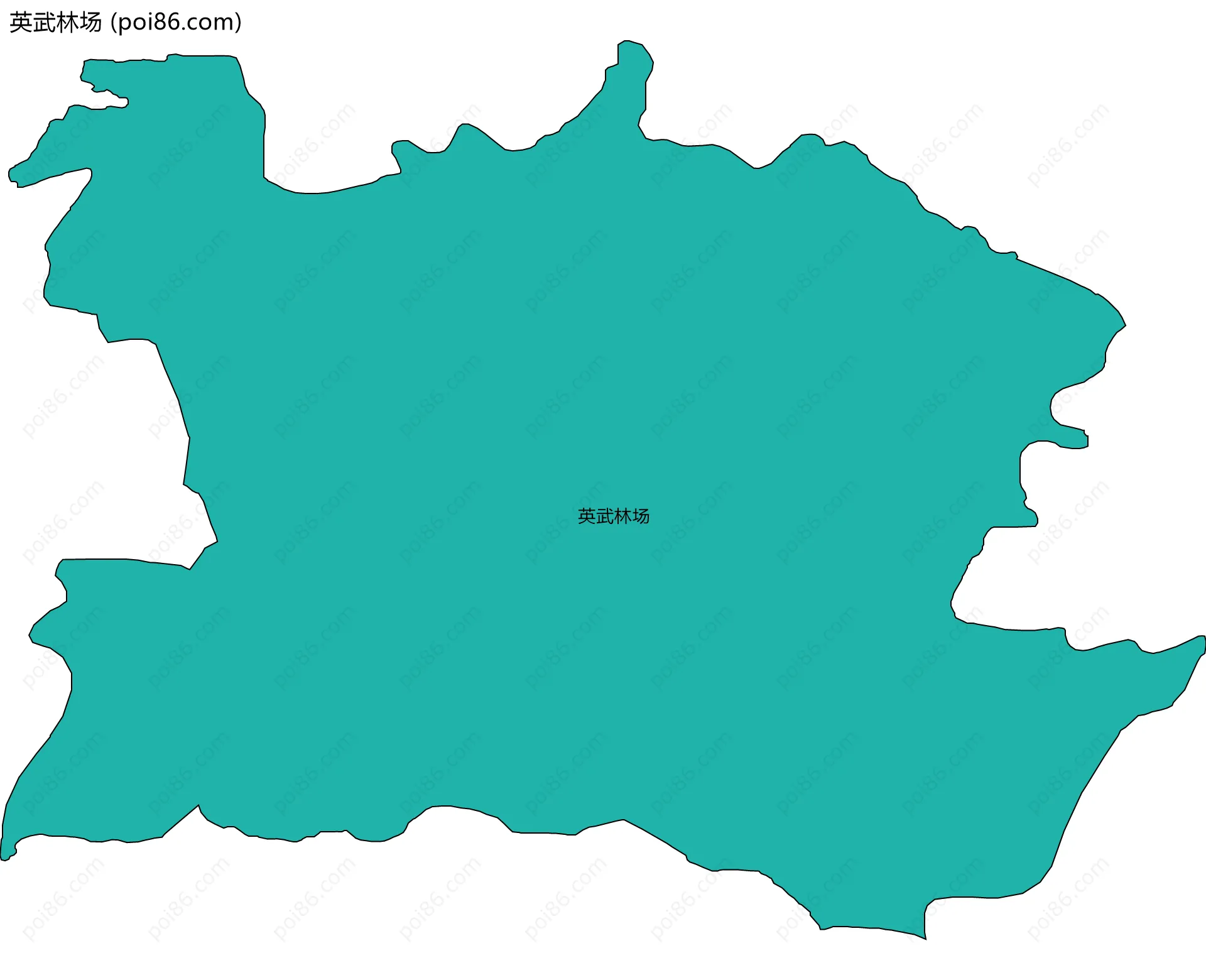 英武林场边界地图