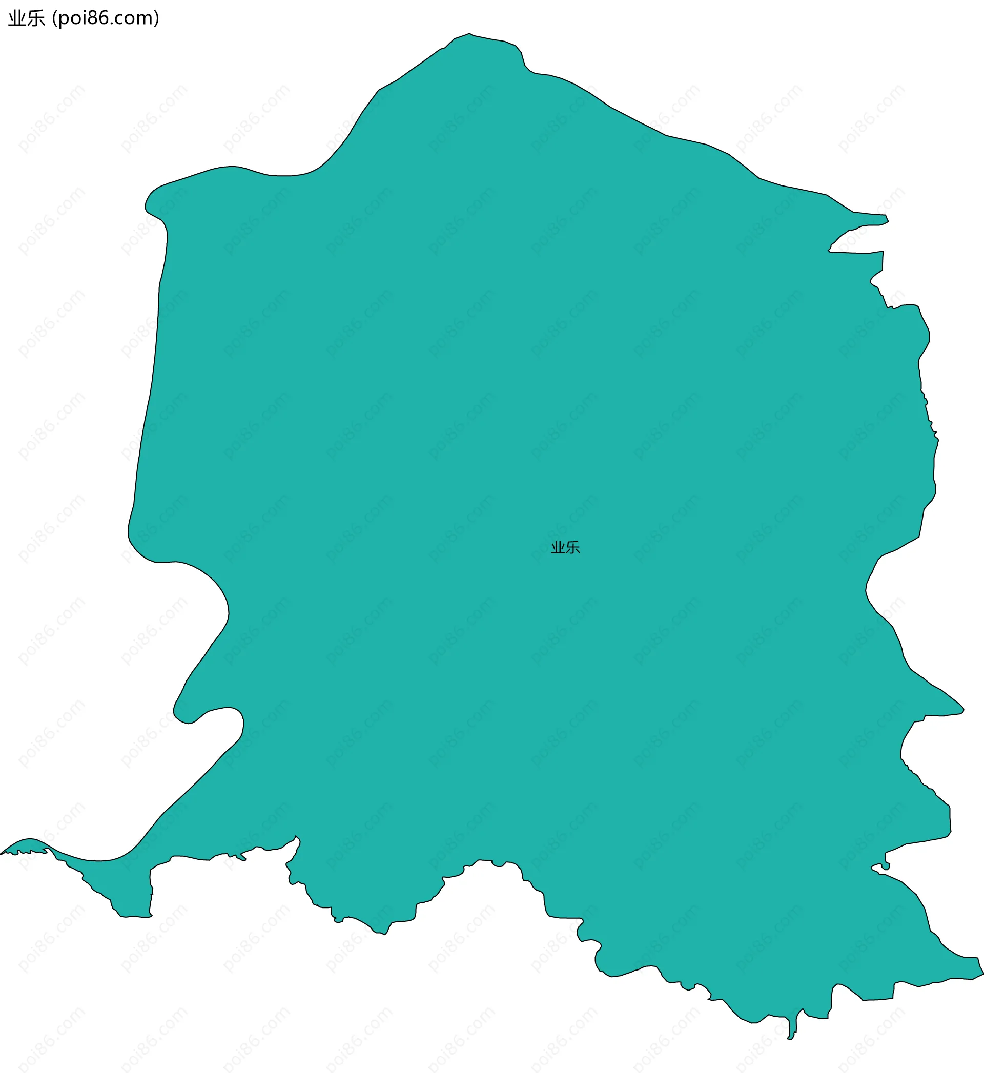 业乐边界地图