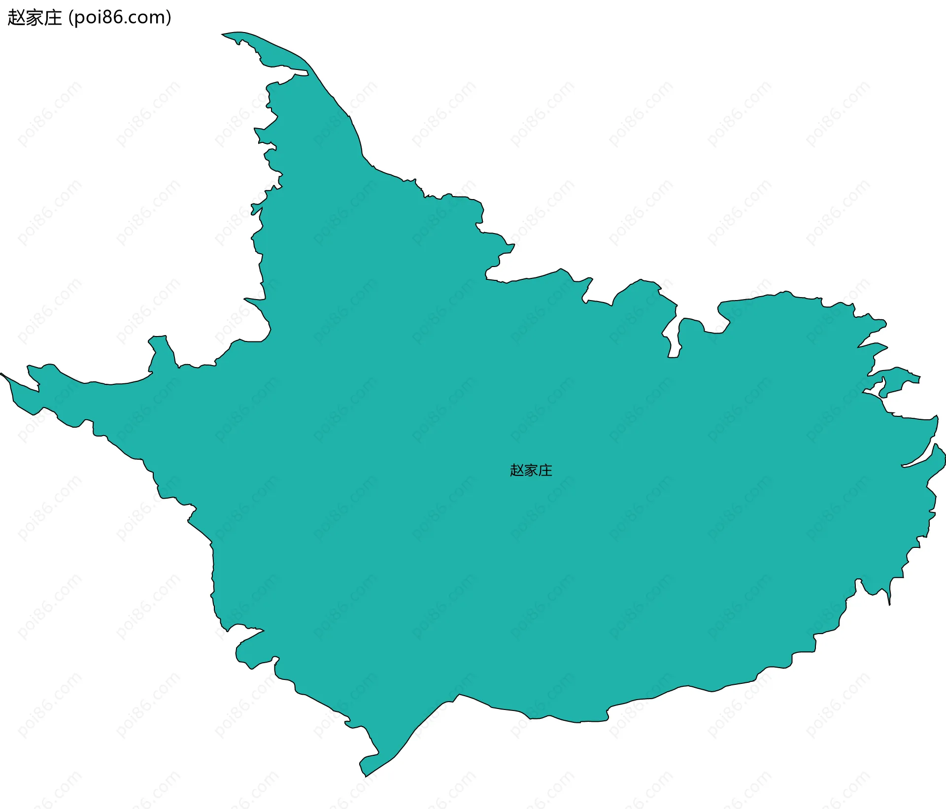 赵家庄边界地图