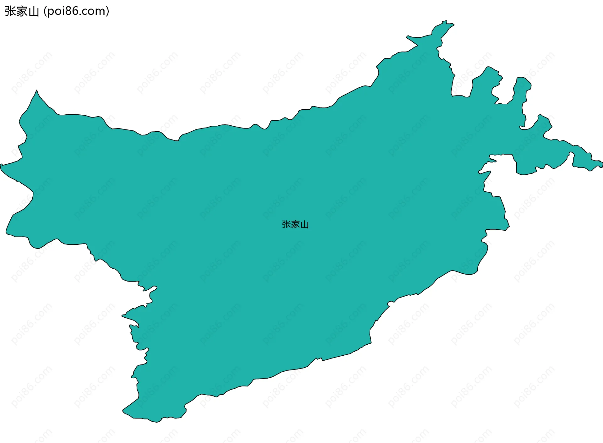 张家山边界地图