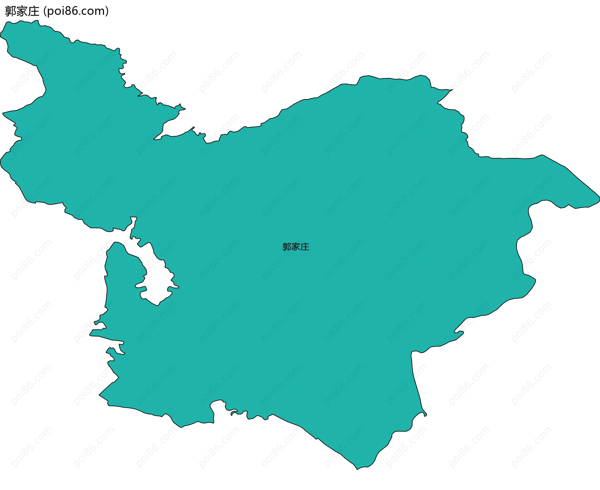 郭家庄边界地图