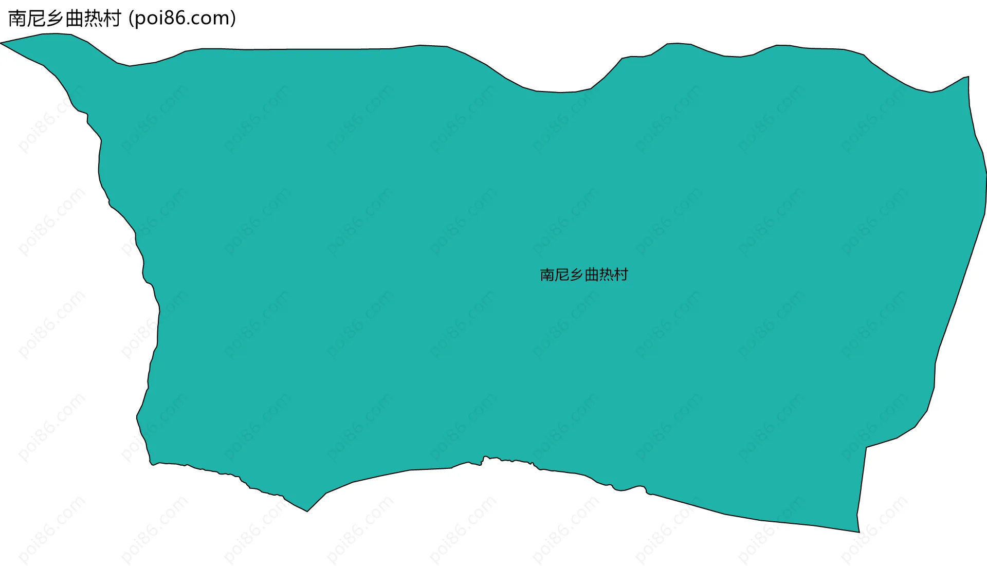 南尼乡曲热村边界地图