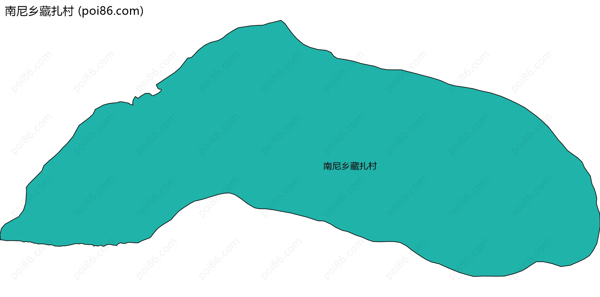 南尼乡藏扎村边界地图