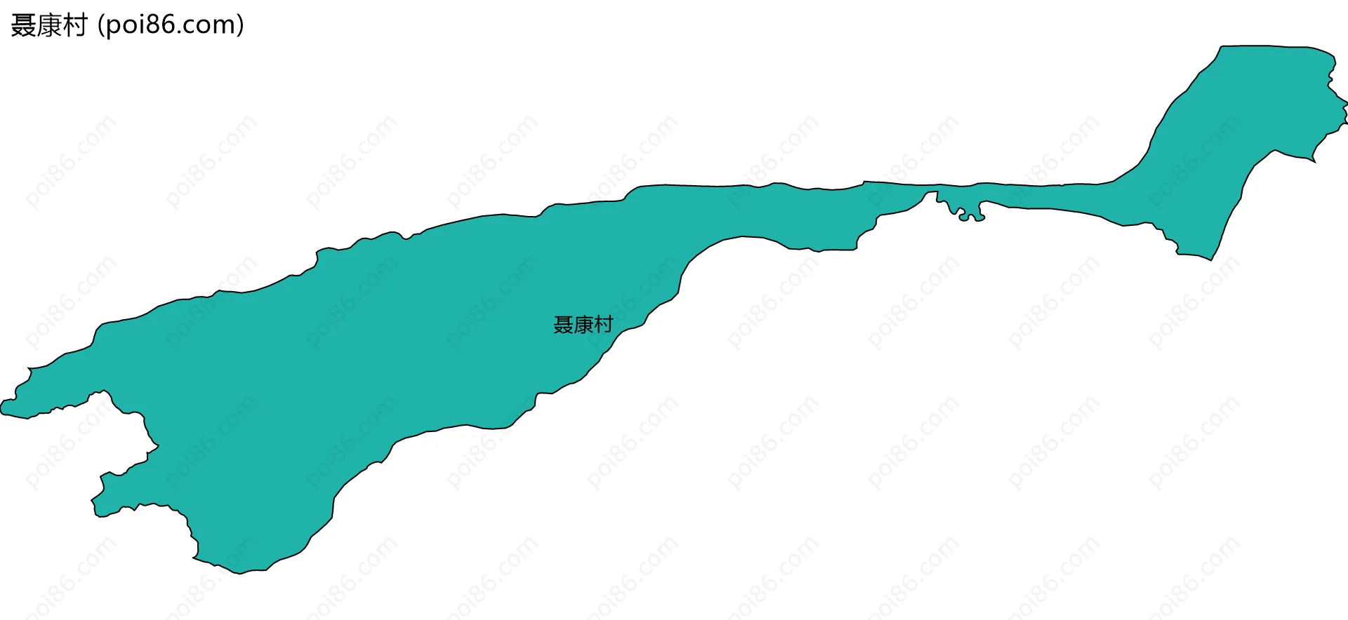 聂康村边界地图