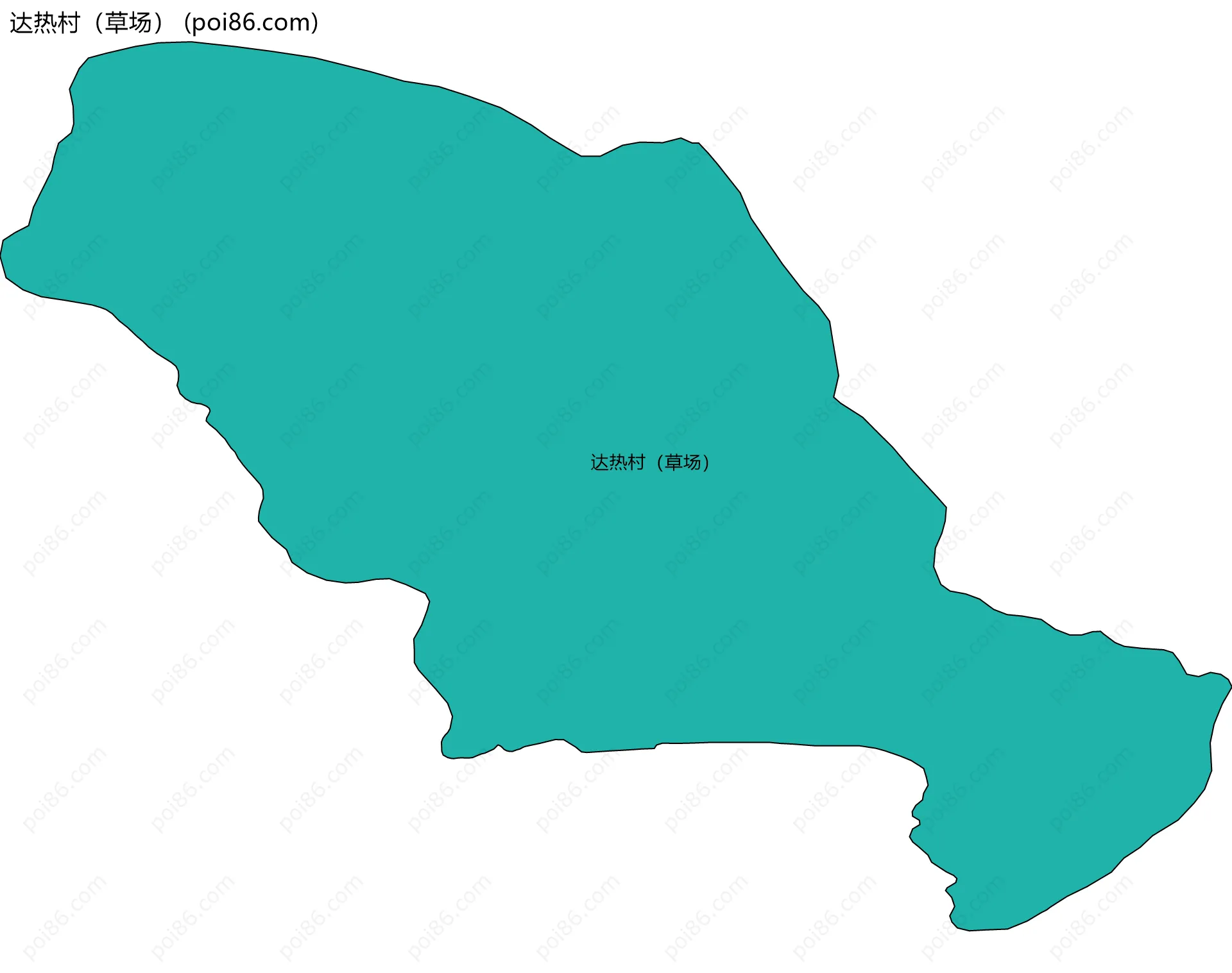 达热村（草场）边界地图