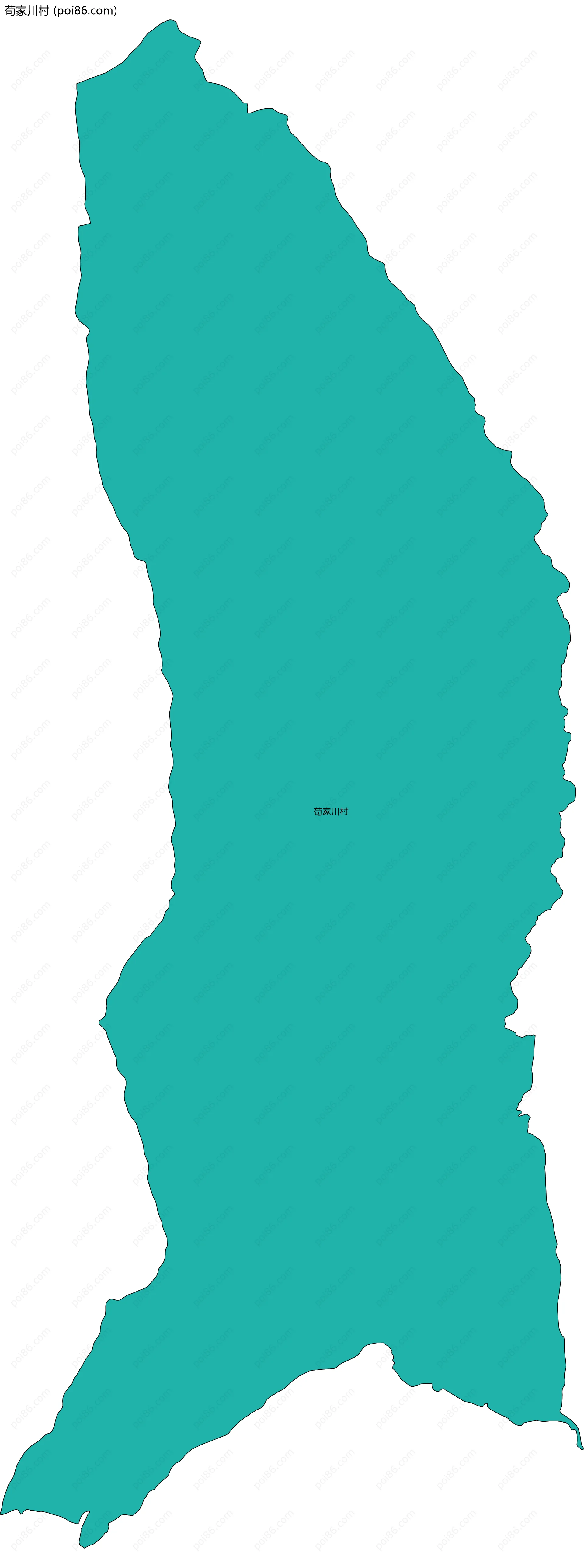 苟家川村边界地图