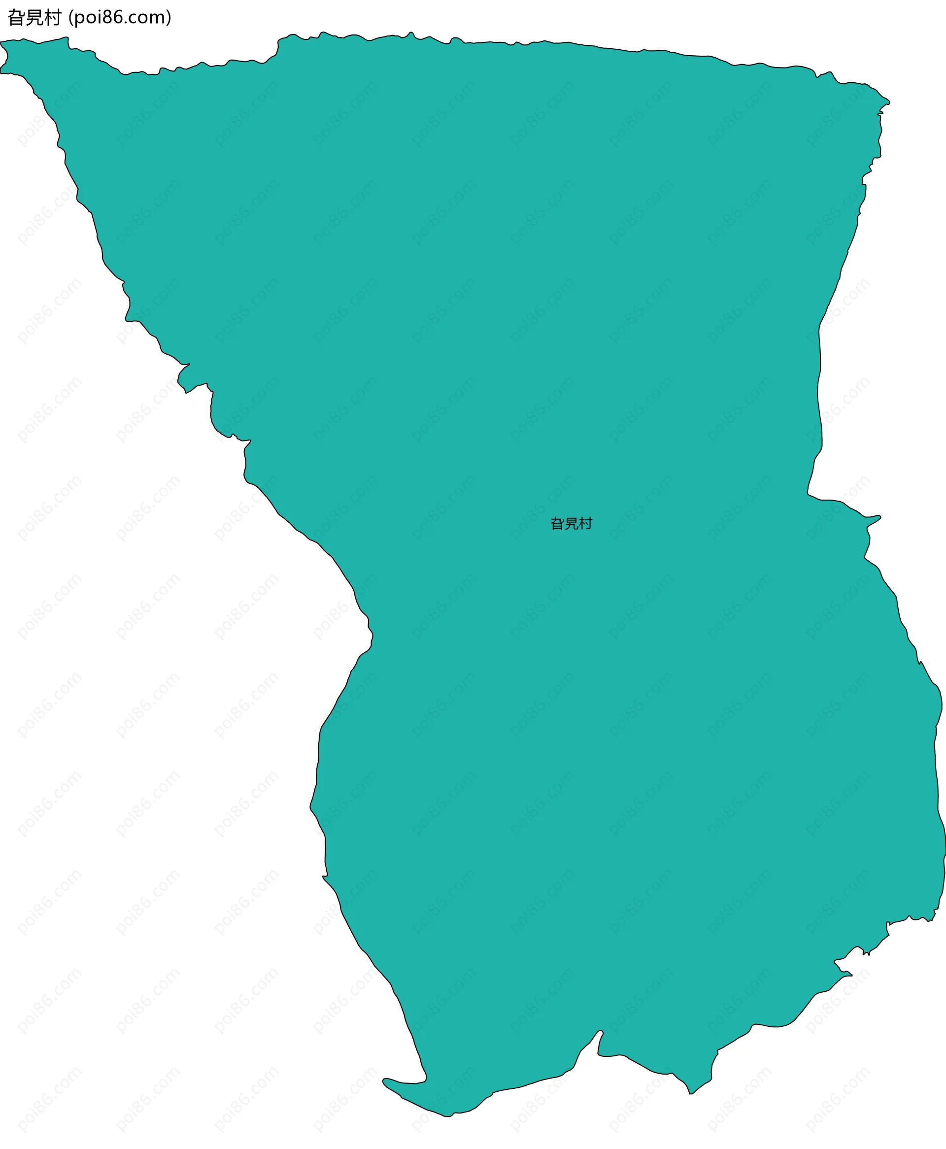 旮旯村边界地图