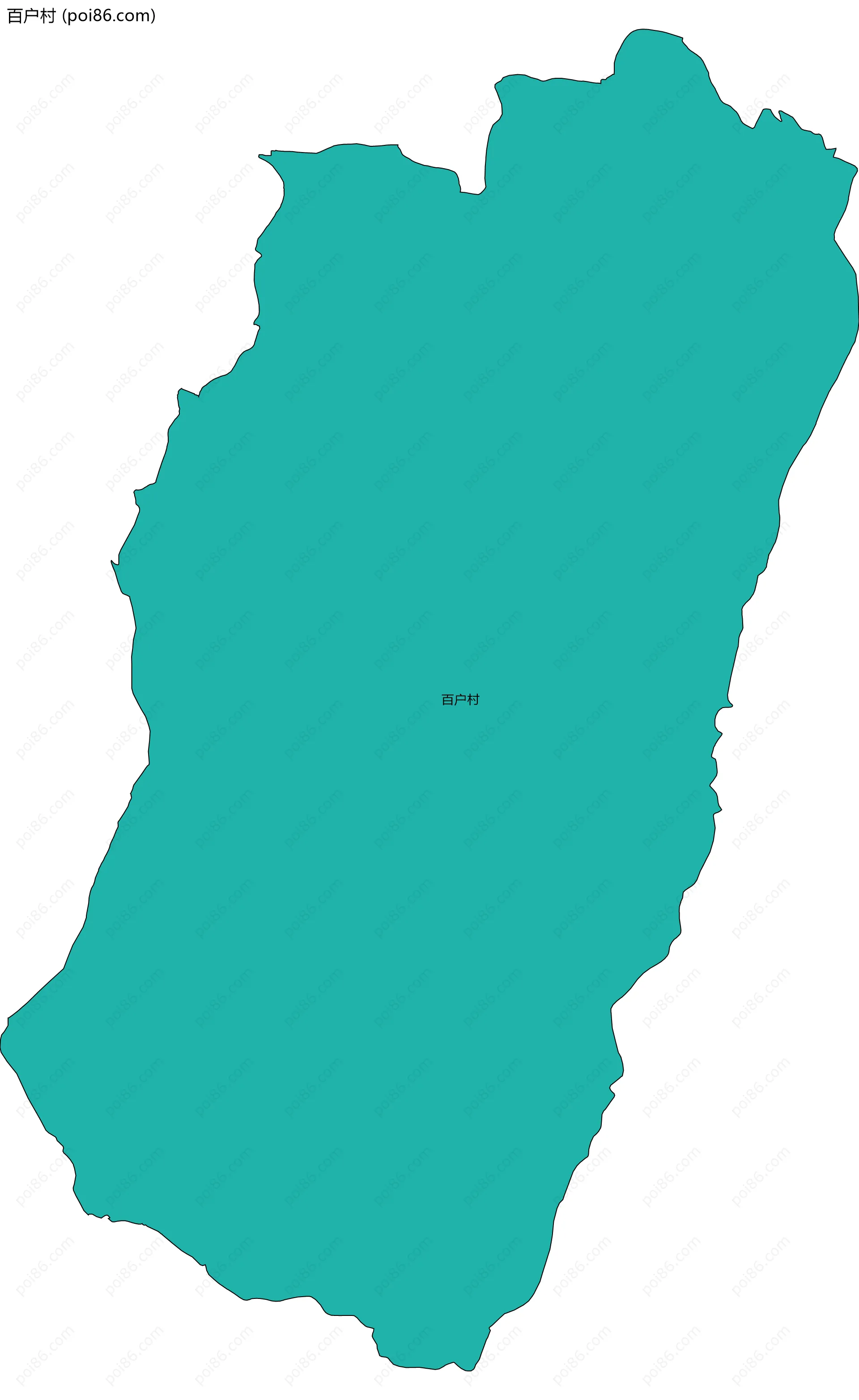 百户村边界地图