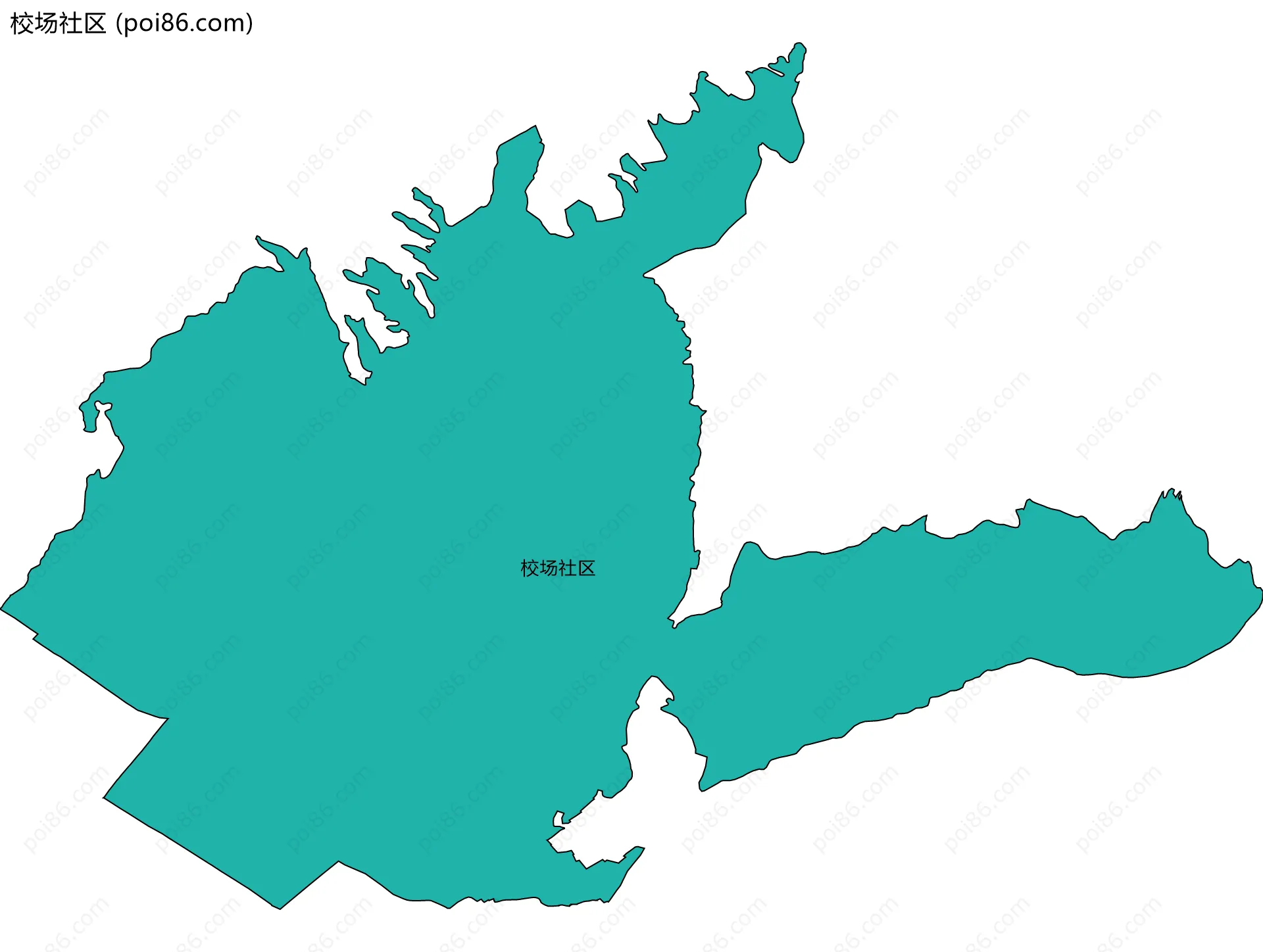 校场社区边界地图