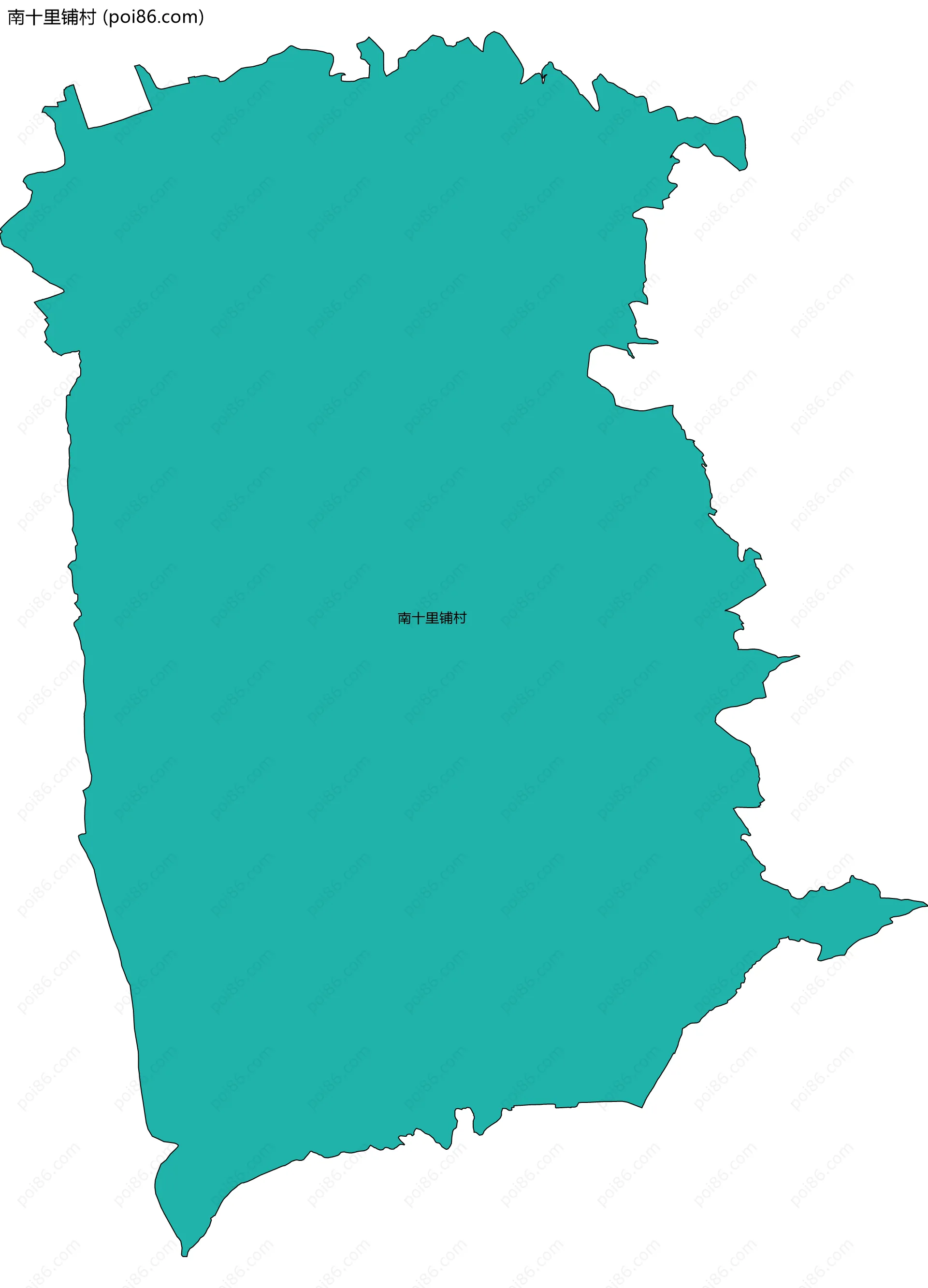 南十里铺村边界地图