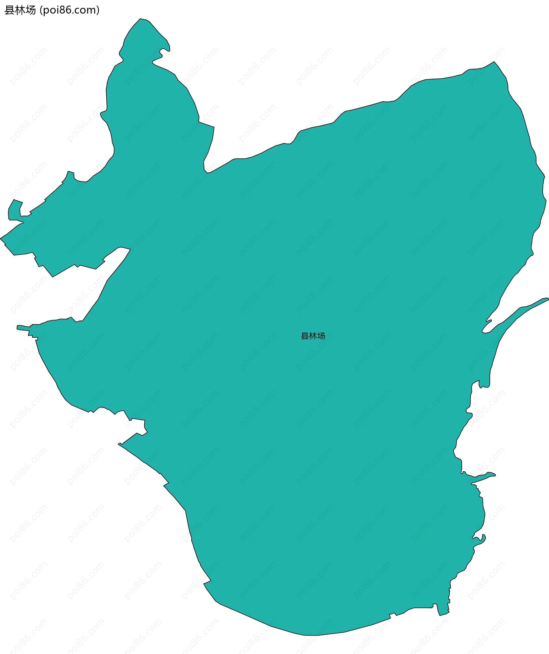 县林场边界地图