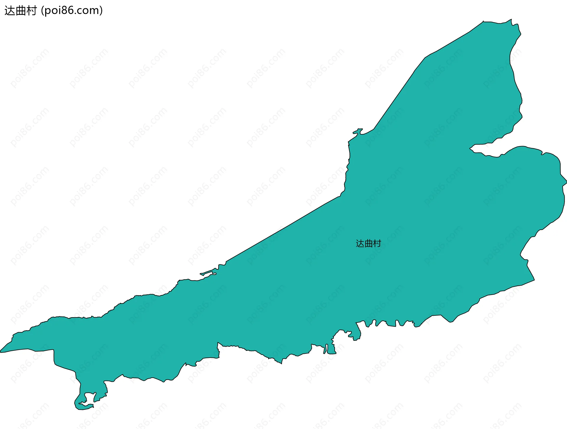 达曲村边界地图
