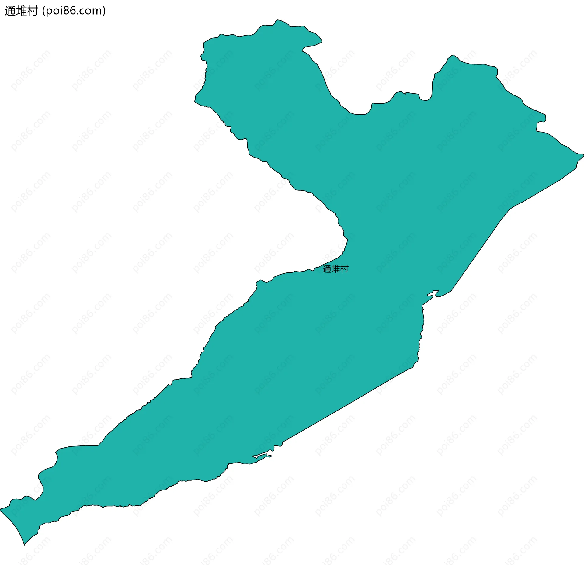 通堆村边界地图