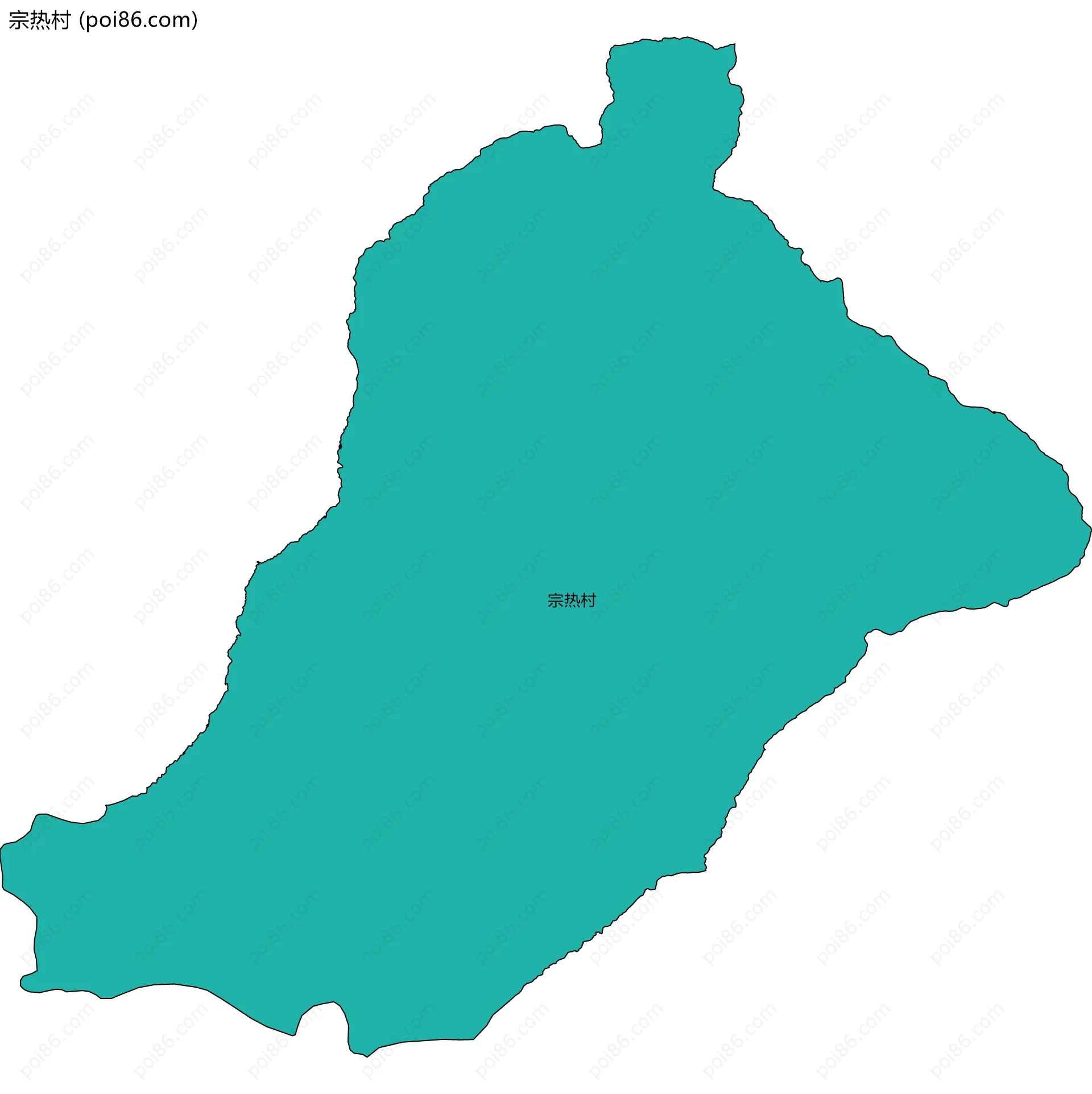 宗热村边界地图