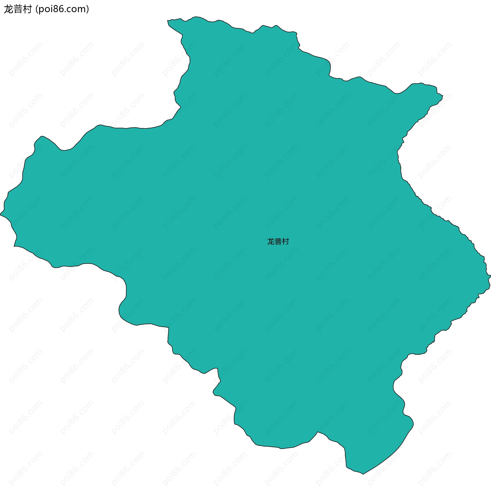 龙普村边界地图