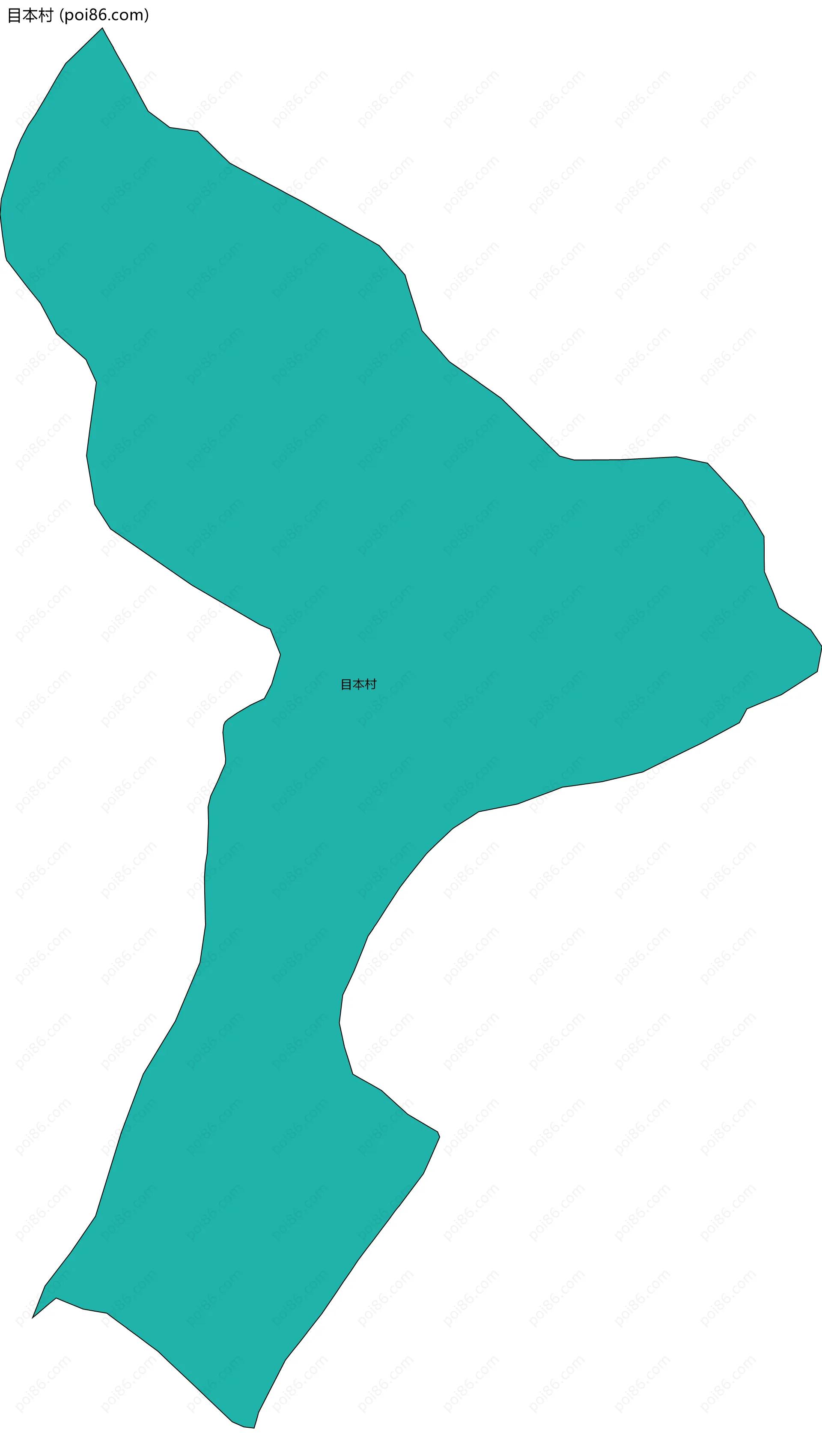 目本村边界地图