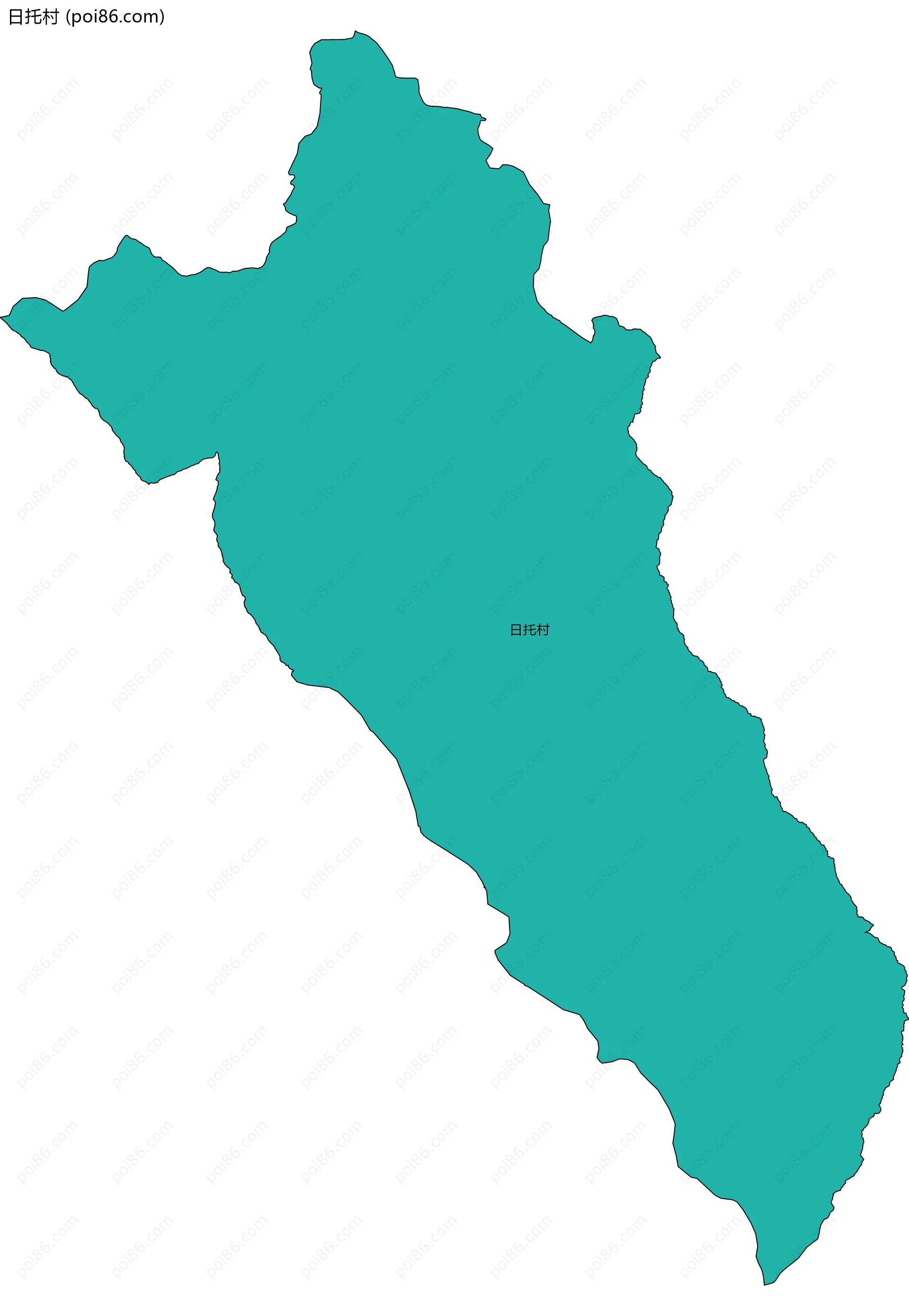 日托村边界地图