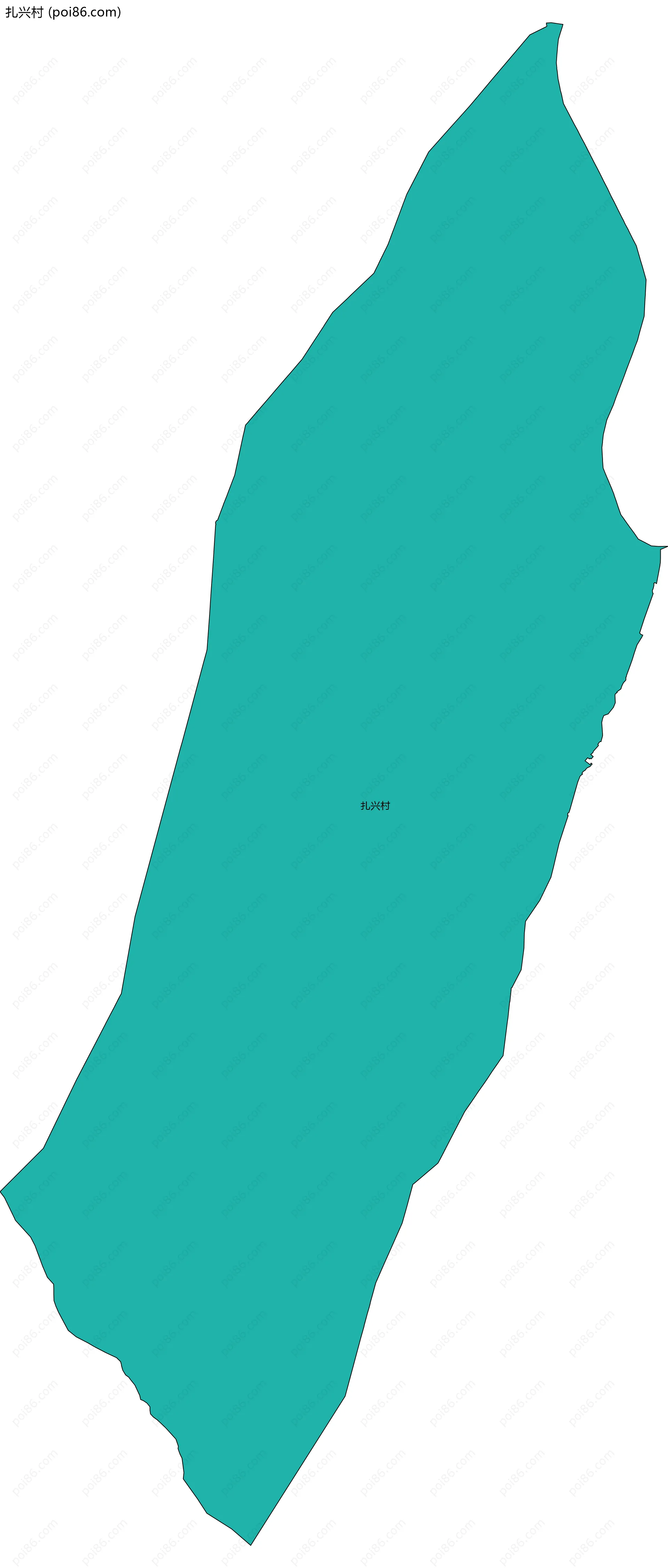 扎兴村边界地图