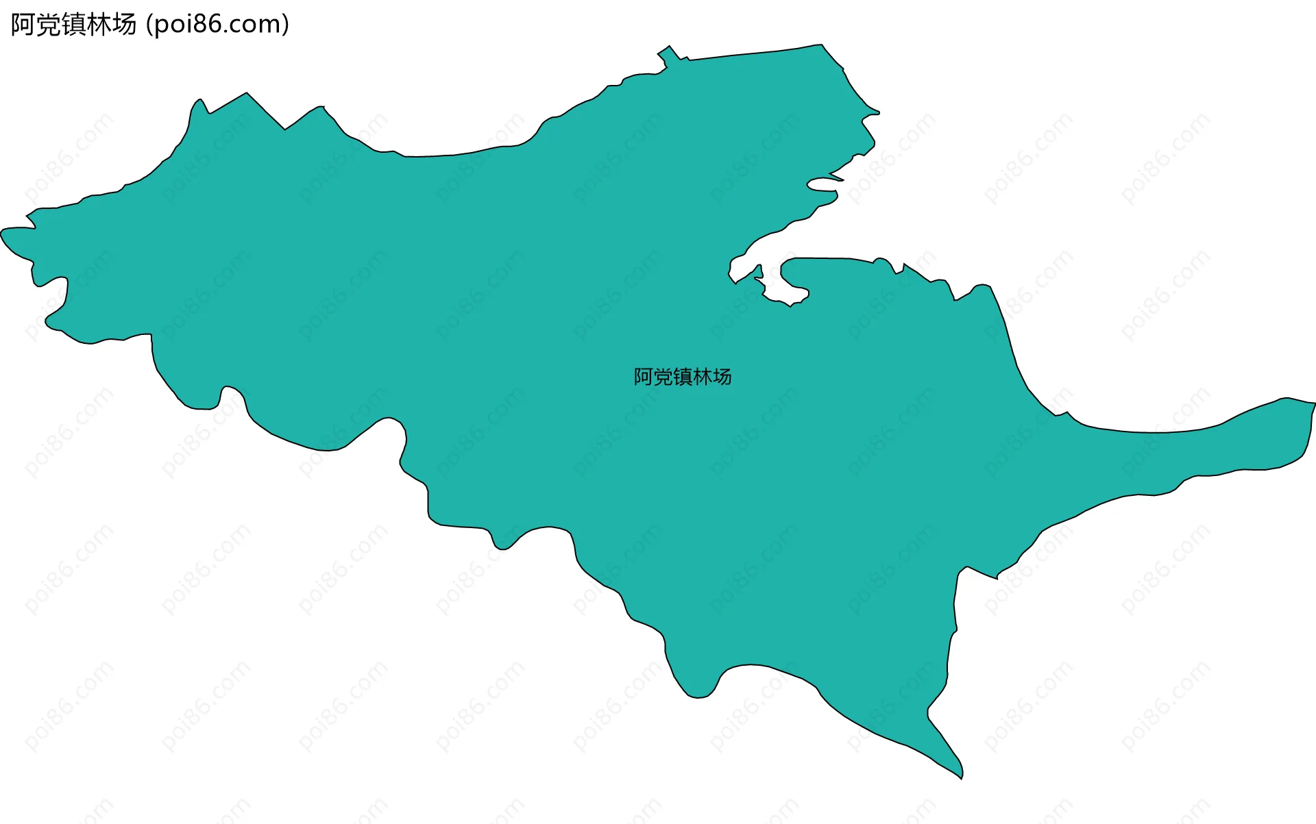 阿党镇林场边界地图