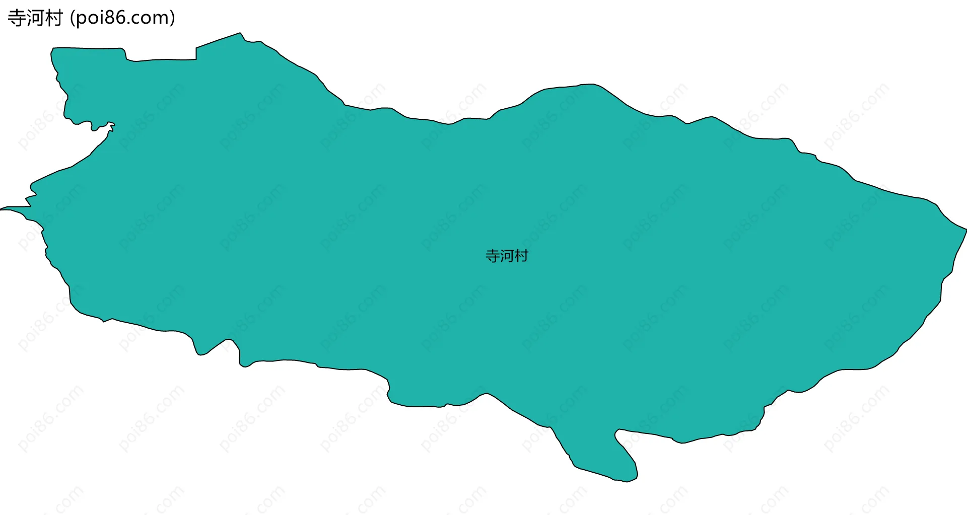 寺河村边界地图