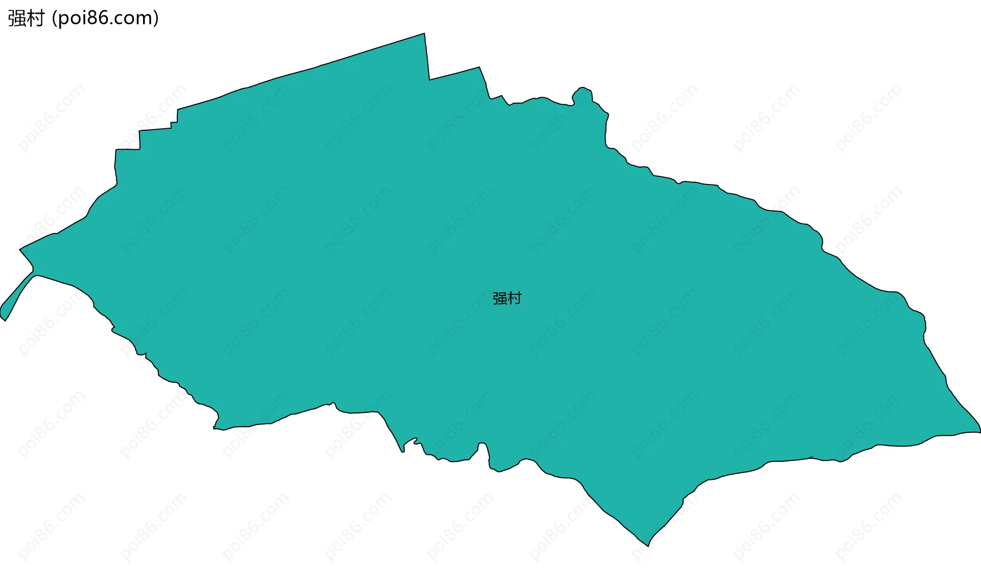 强村边界地图