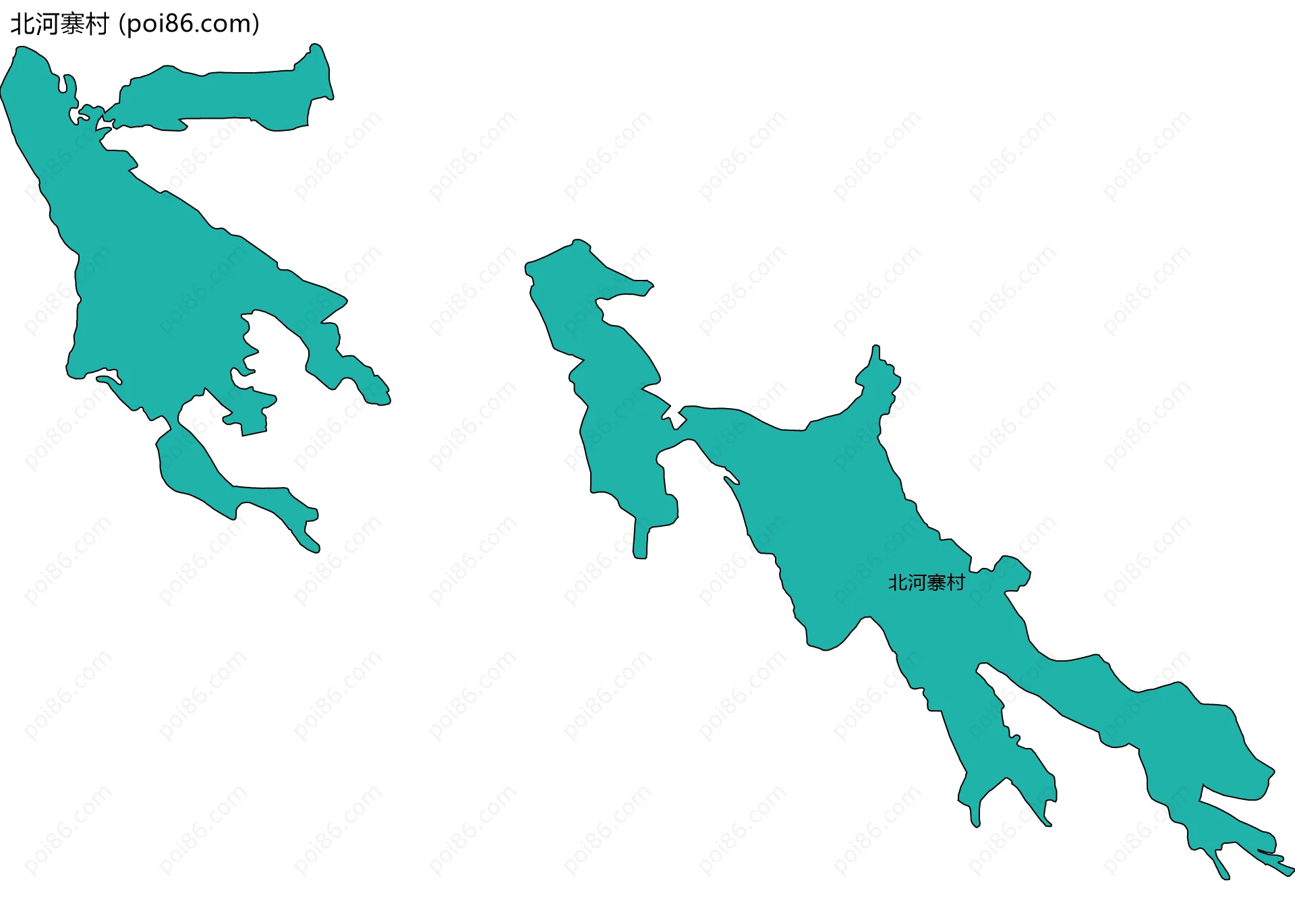 北河寨村边界地图