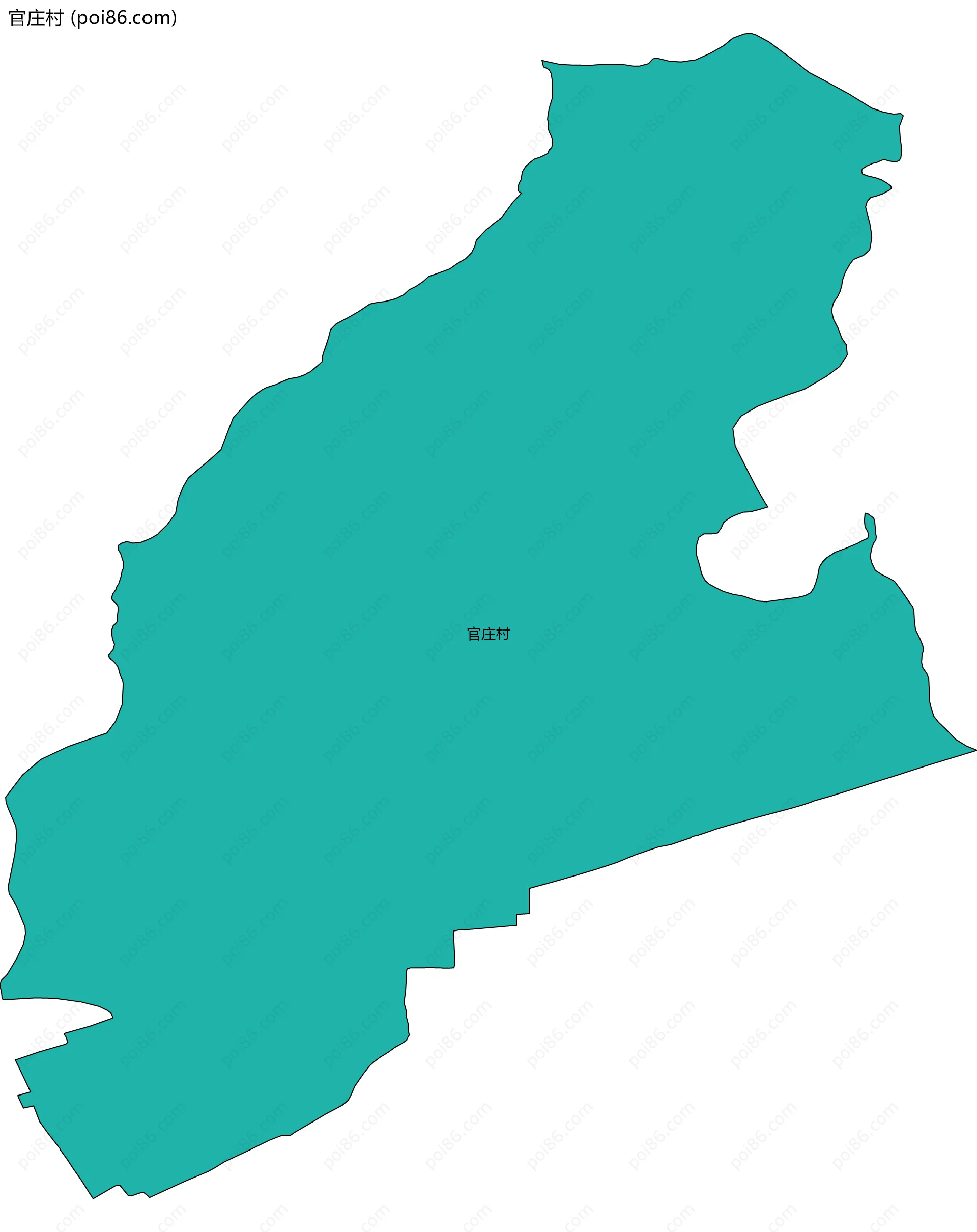 官庄村边界地图