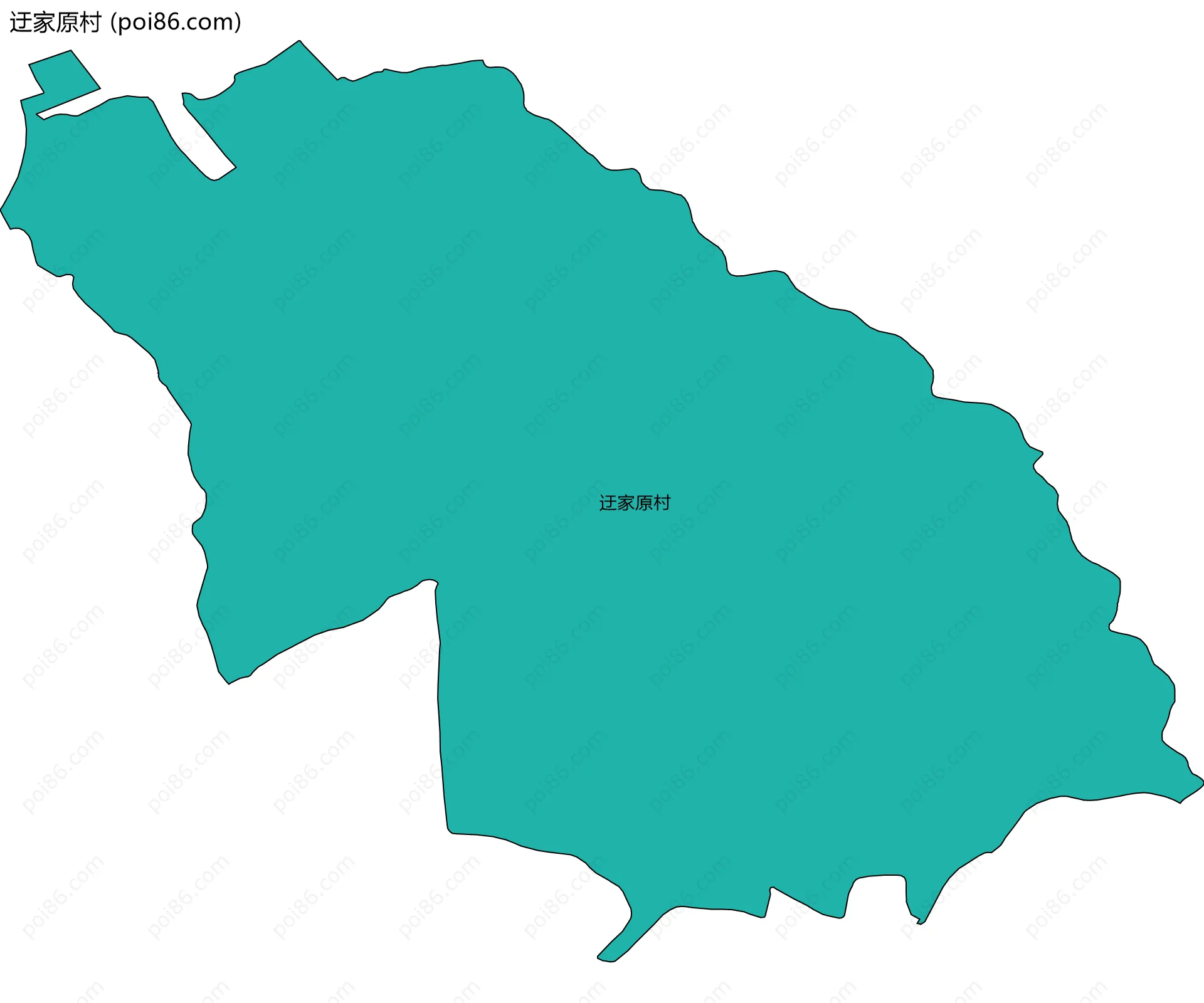 迂家原村边界地图