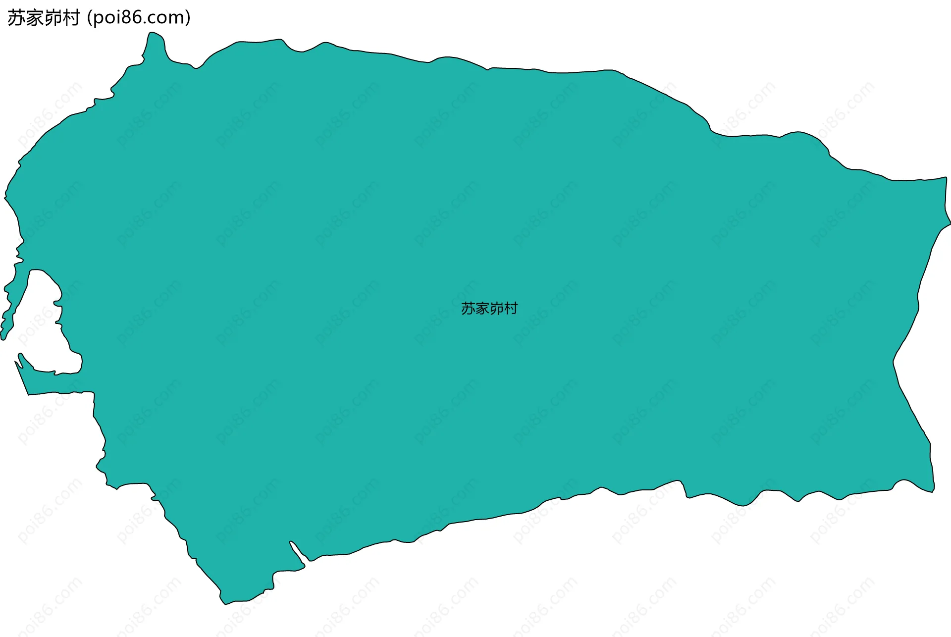 苏家峁村边界地图