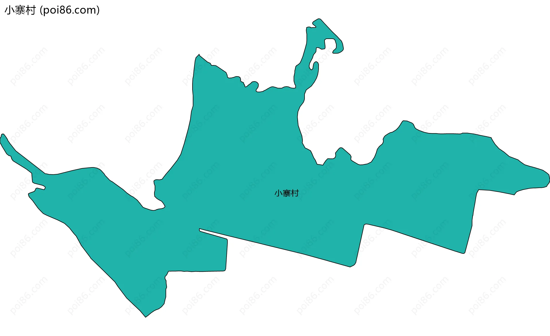 小寨村边界地图