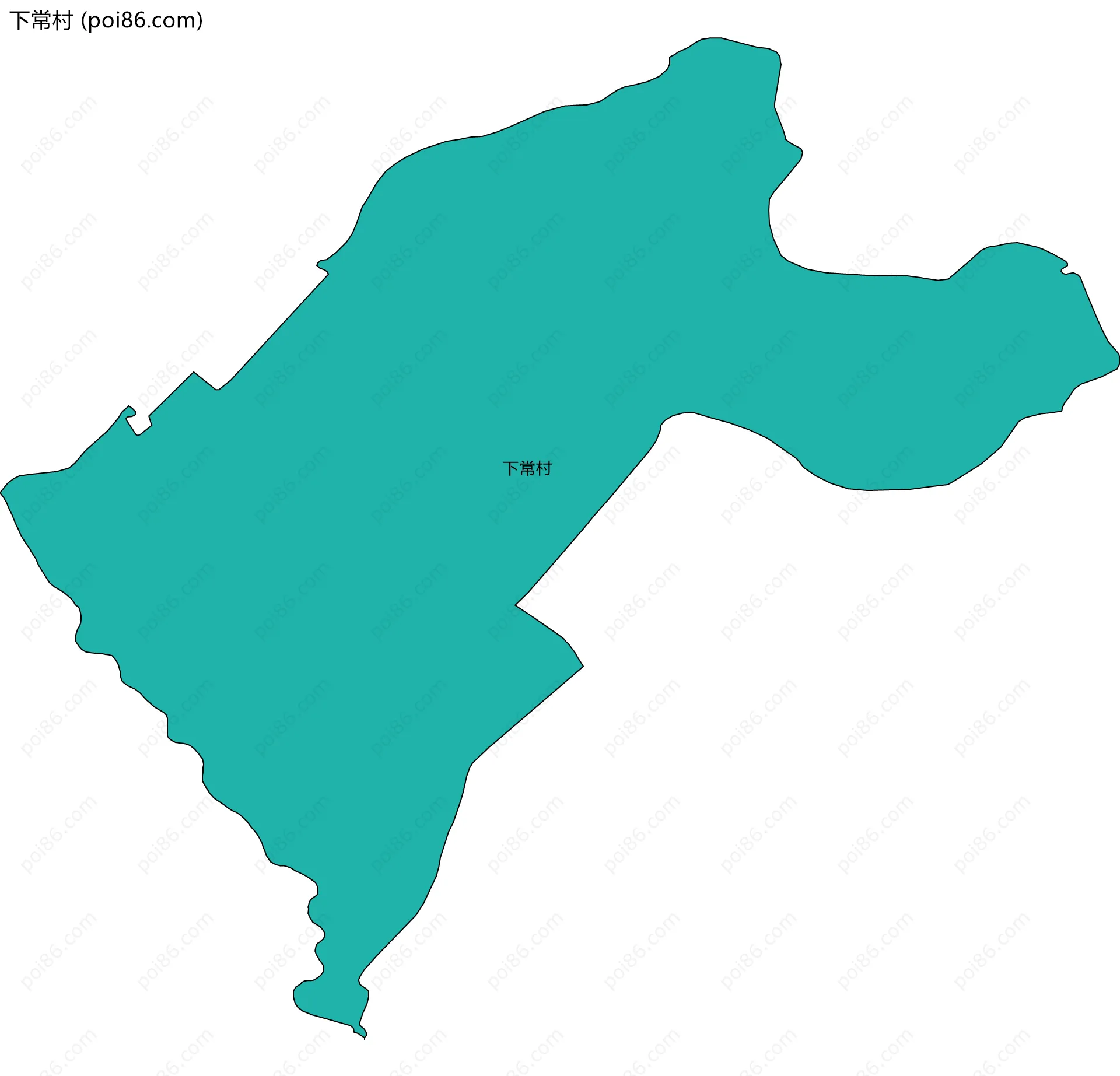 下常村边界地图