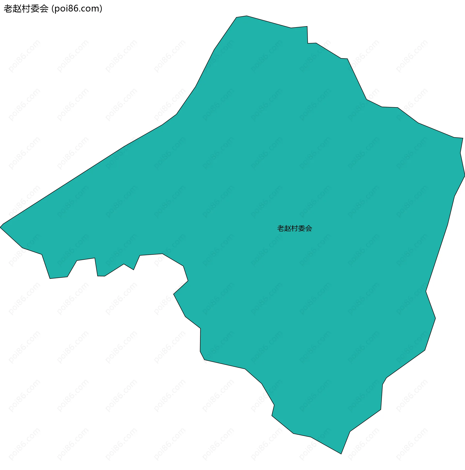 老赵村委会边界地图