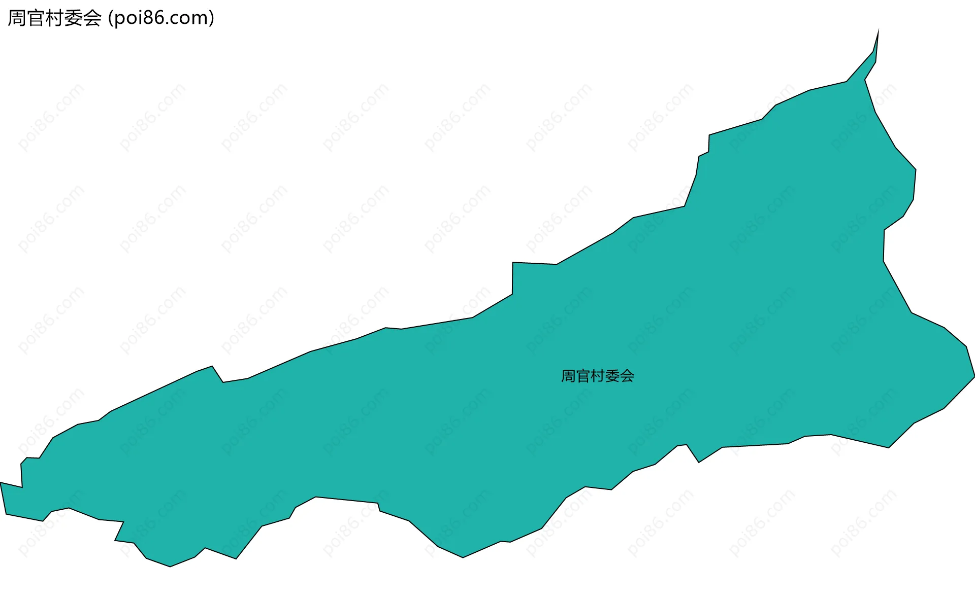 周官村委会边界地图