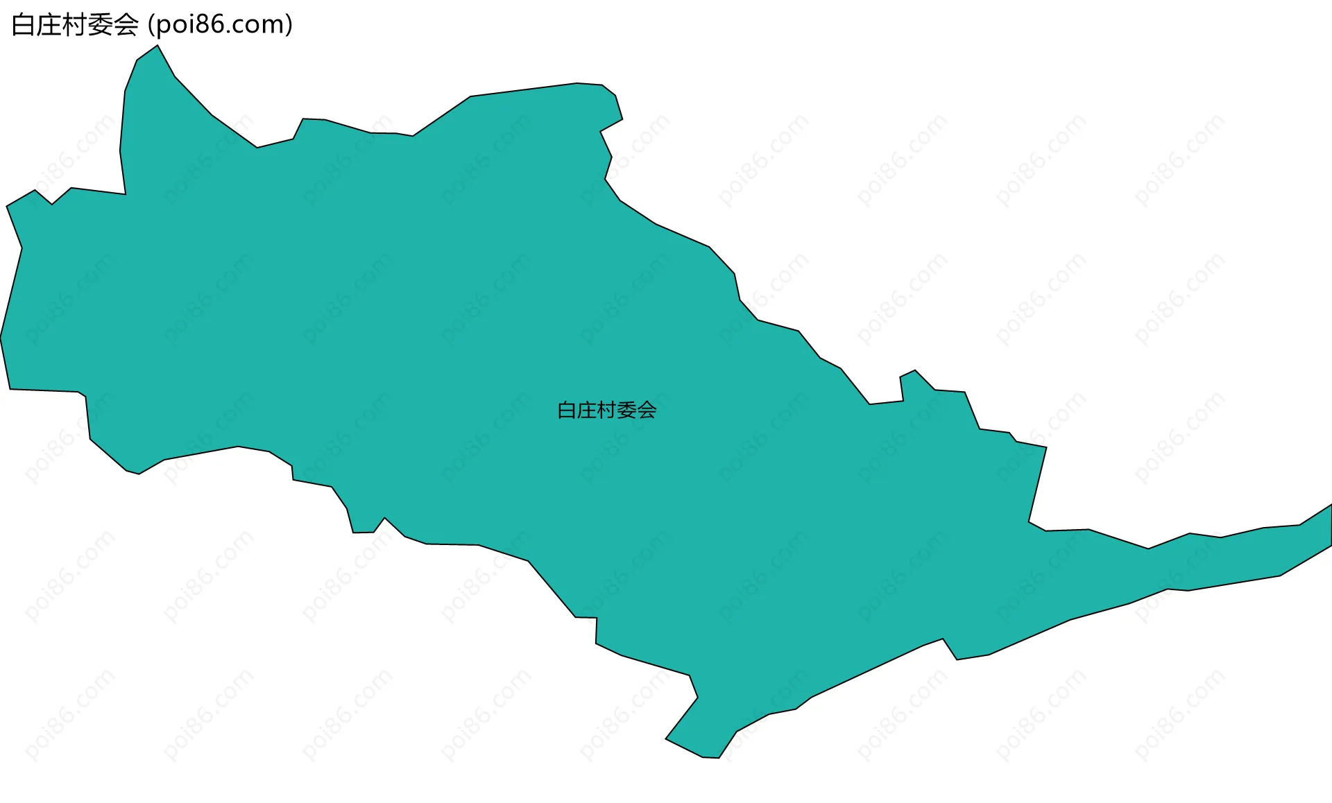 白庄村委会边界地图