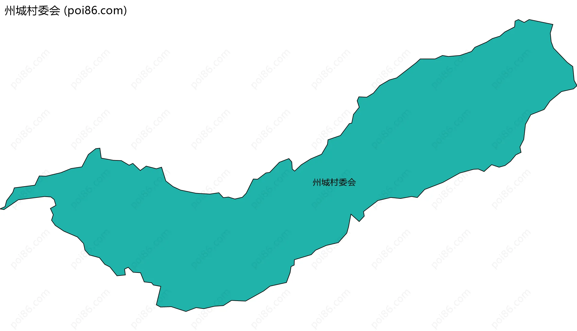 州城村委会边界地图
