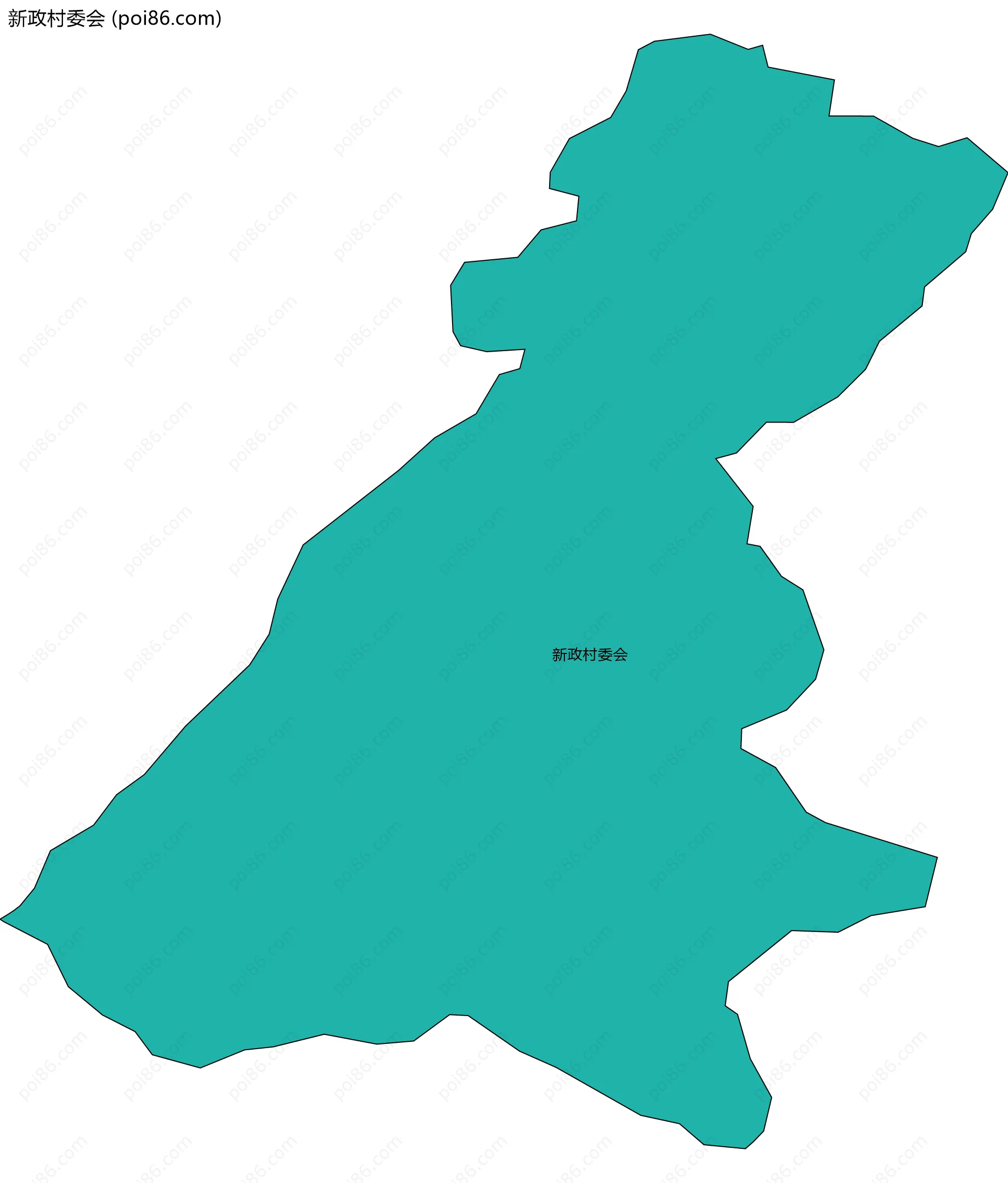 新政村委会边界地图