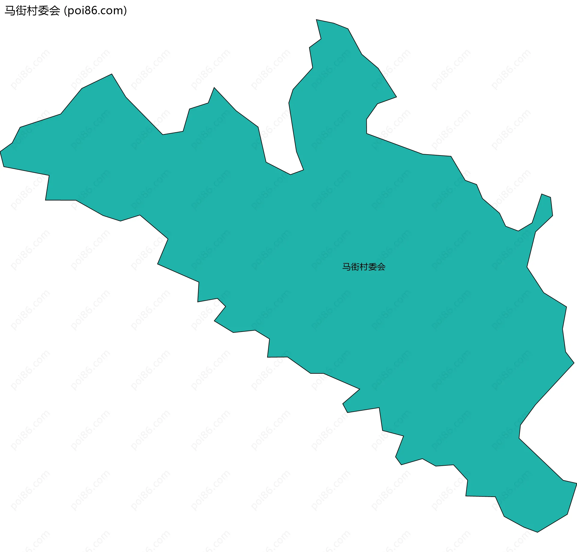 马街村委会边界地图