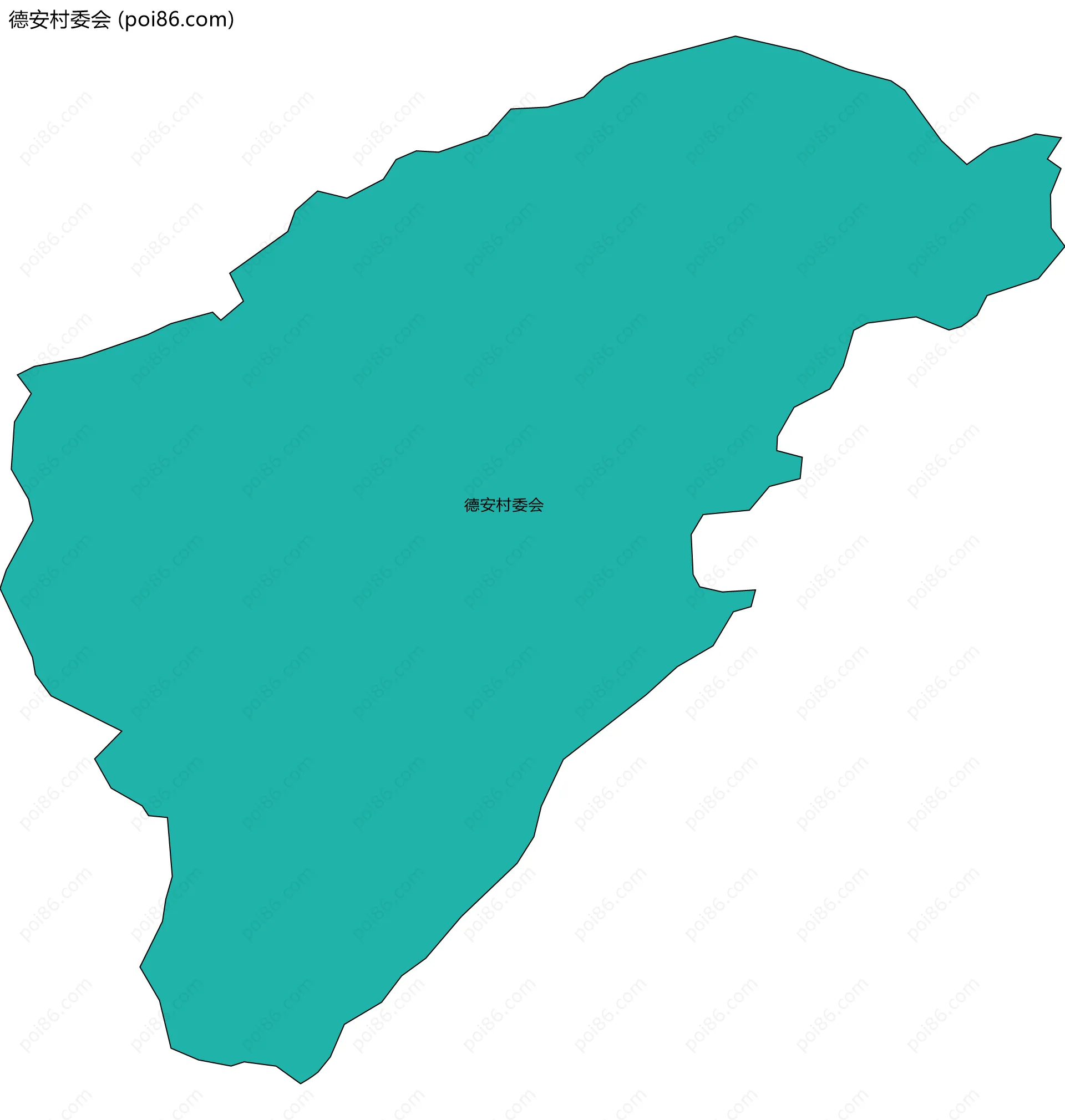 德安村委会边界地图