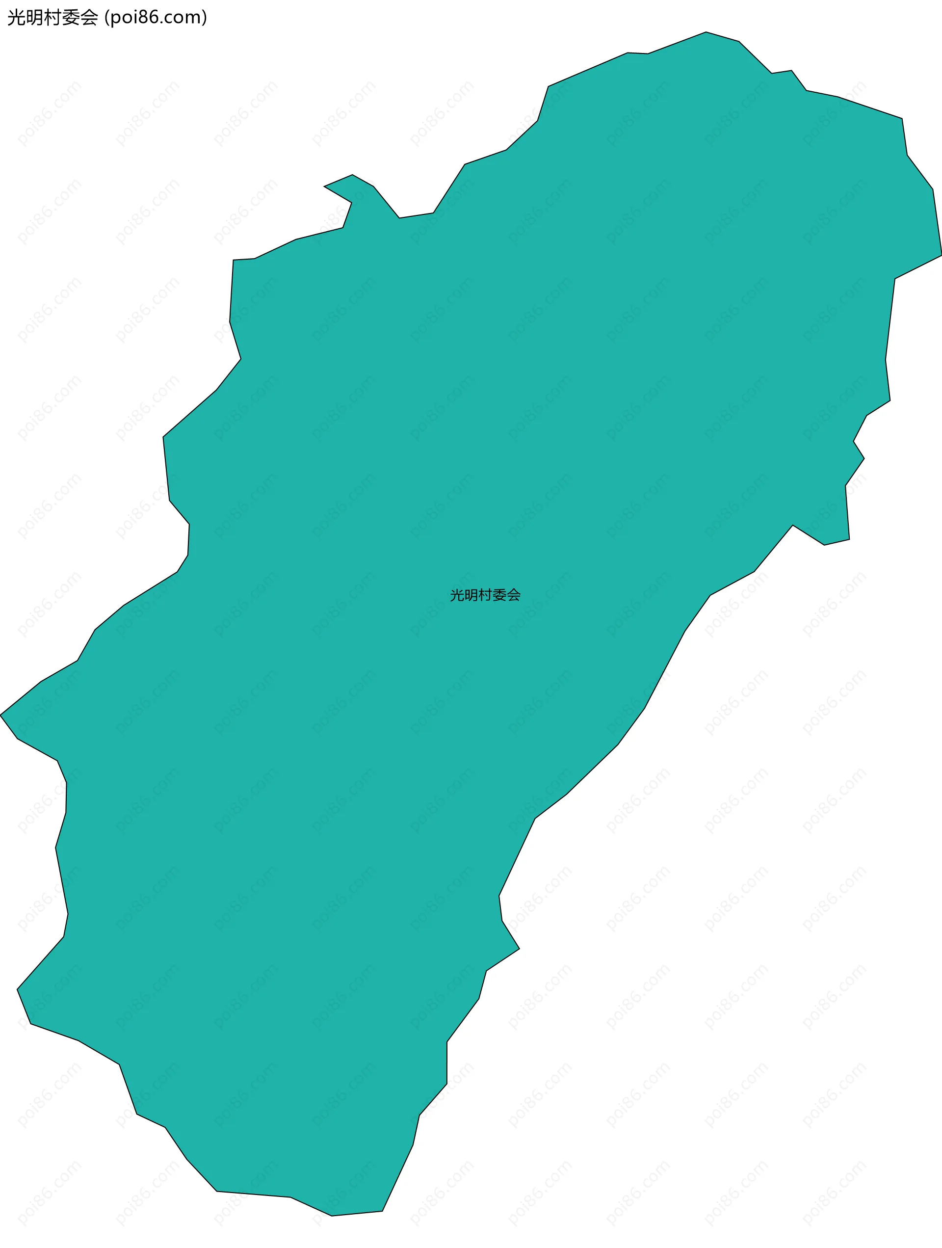 光明村委会边界地图