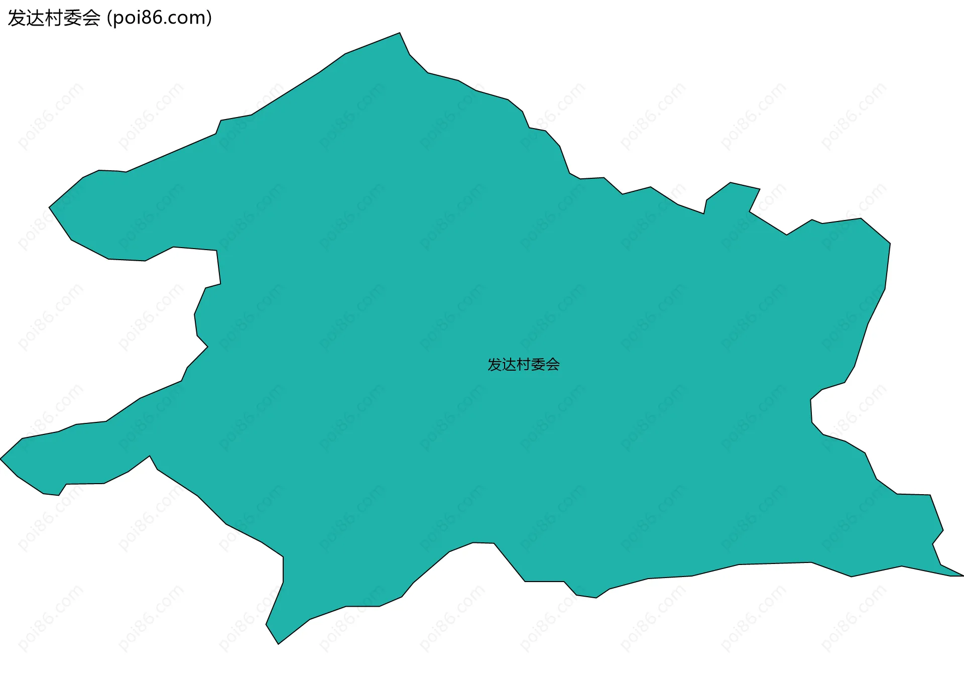 发达村委会边界地图