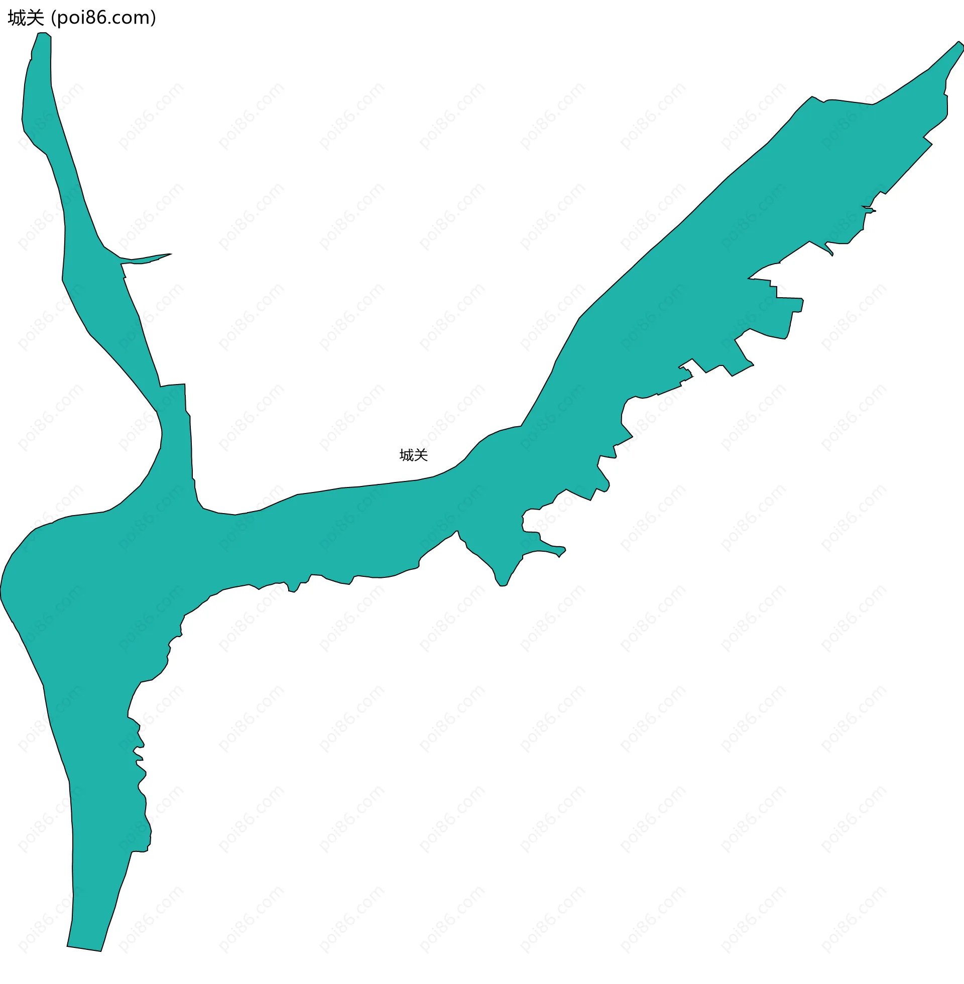 城关边界地图