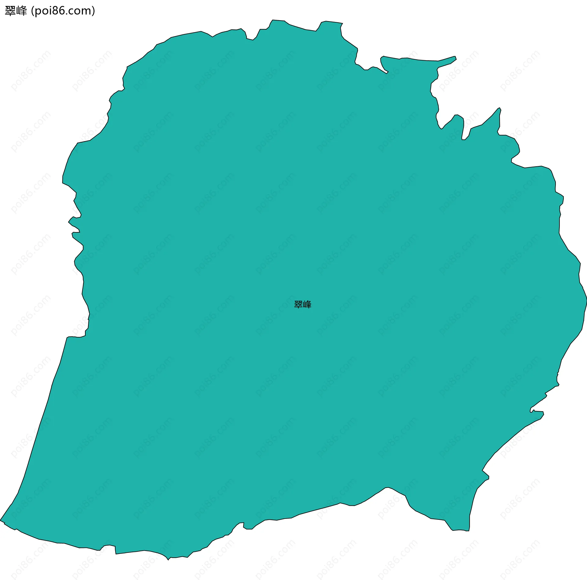 翠峰边界地图