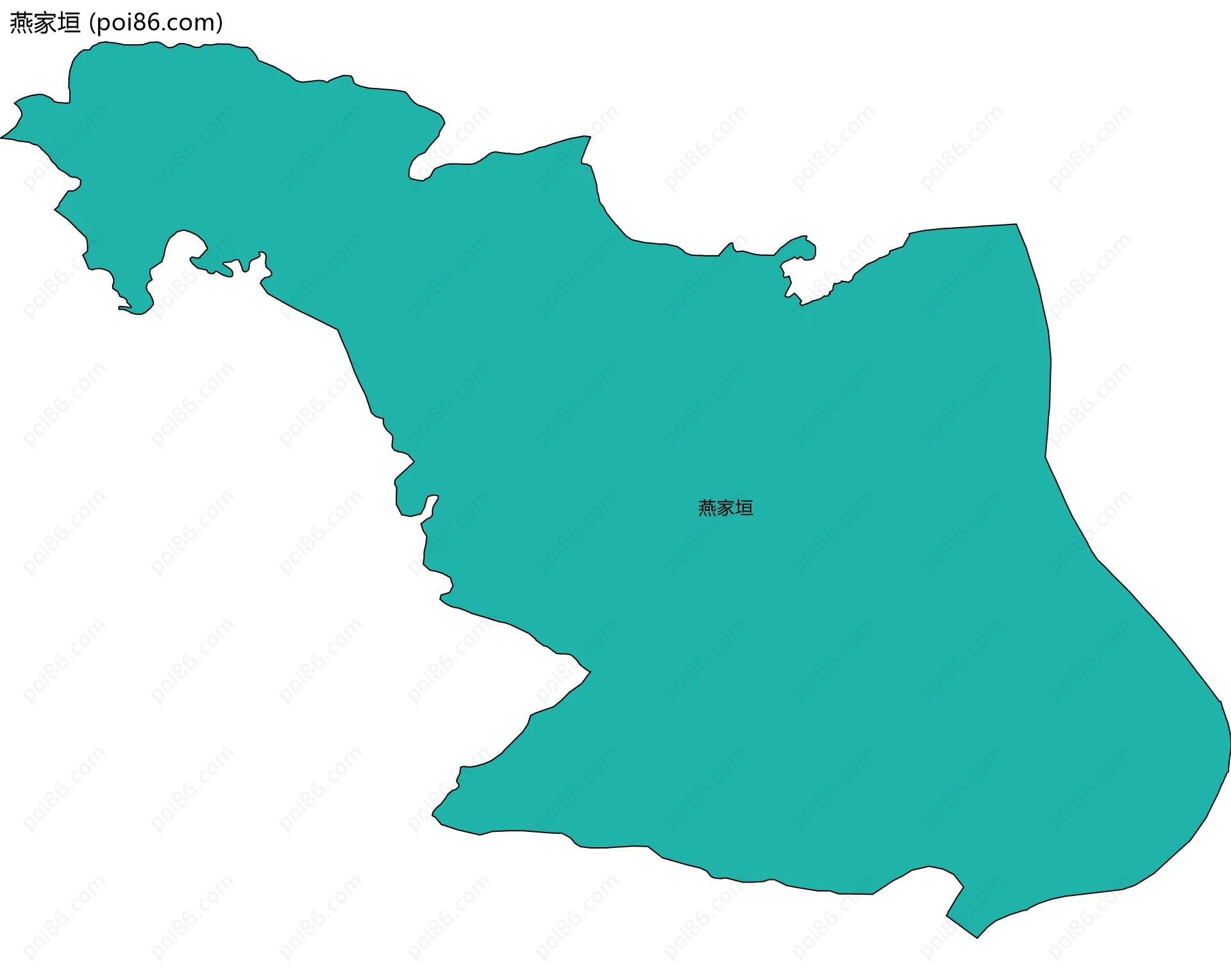 燕家垣边界地图